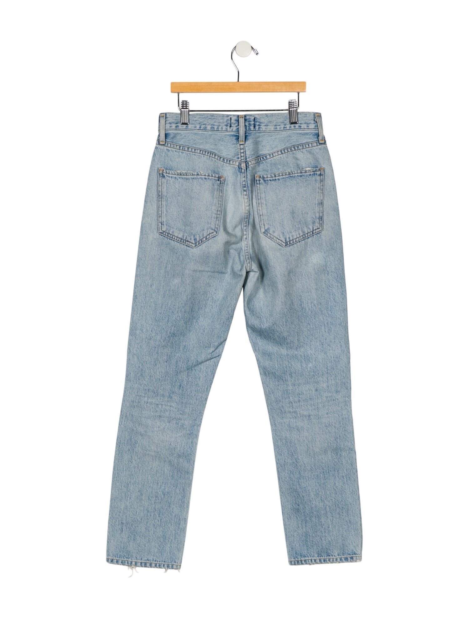 AGOLDE Mid-Rise Straight Leg Jeans