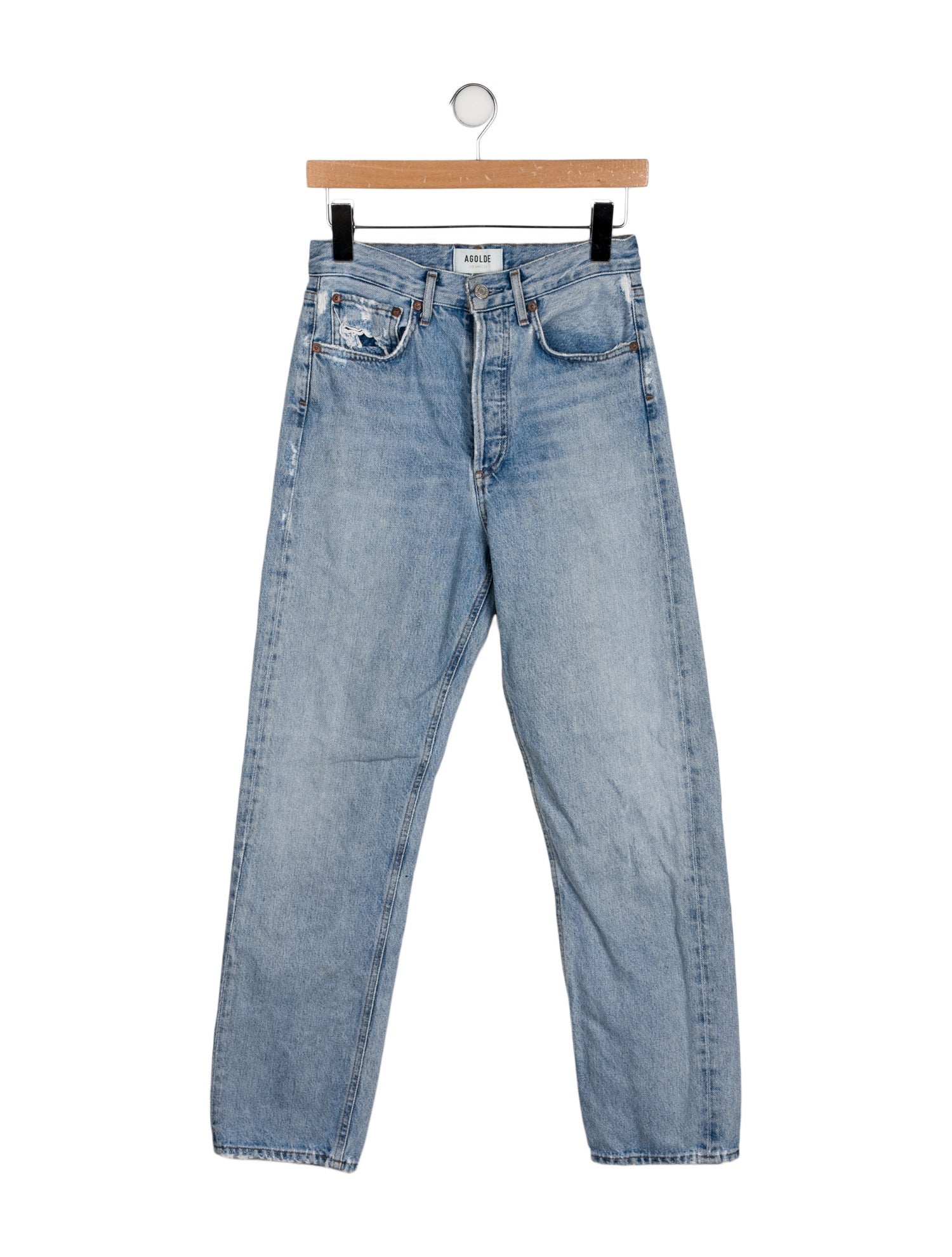 AGOLDE High-Rise Straight Leg Jeans