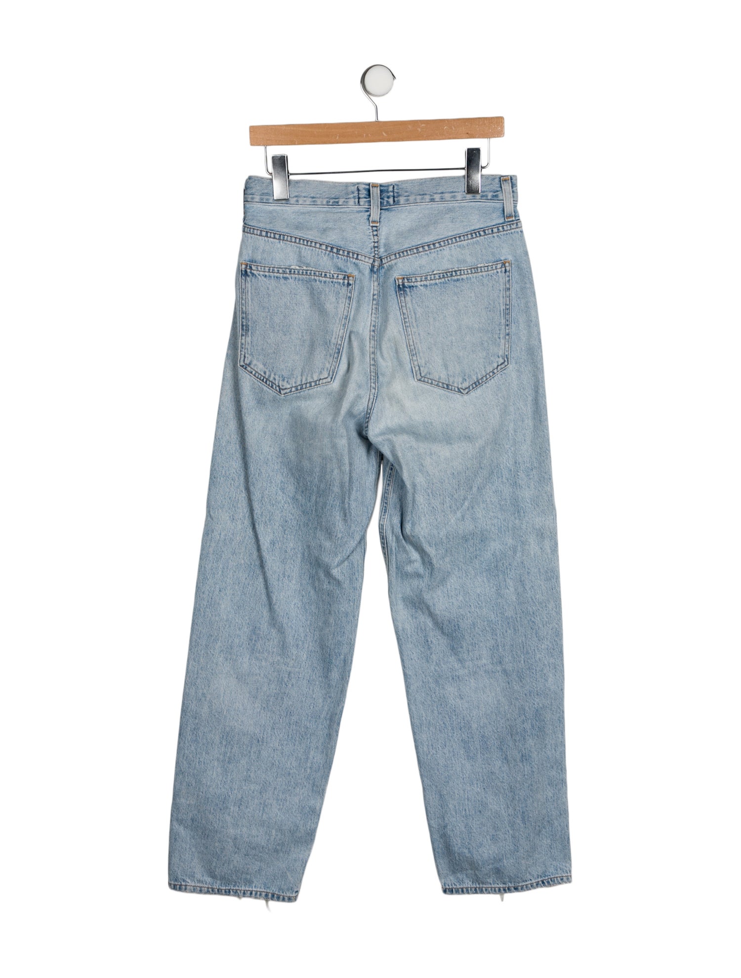 AGOLDE Mid-Rise Straight Leg Jeans