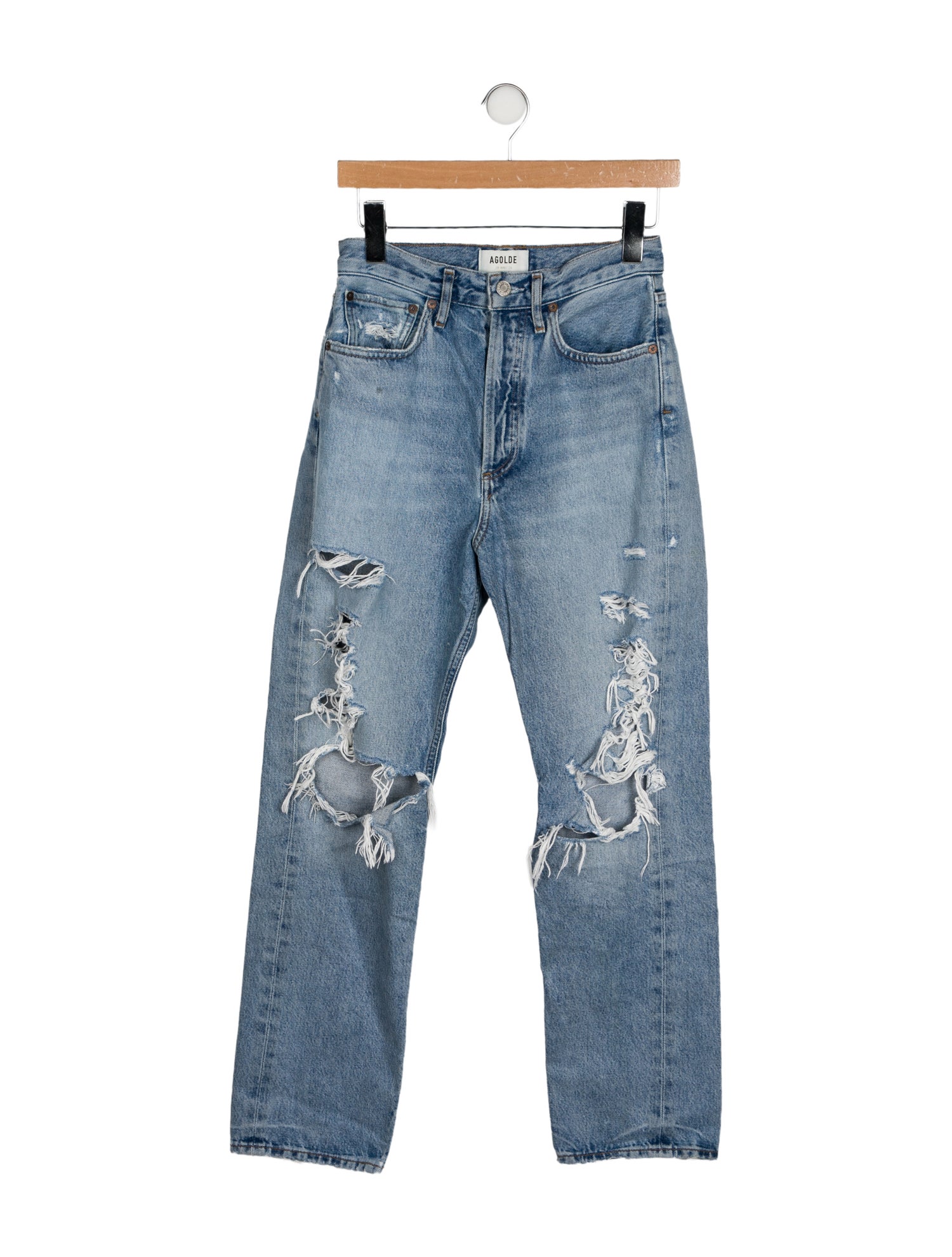 AGOLDE High-Rise Straight Leg Jeans