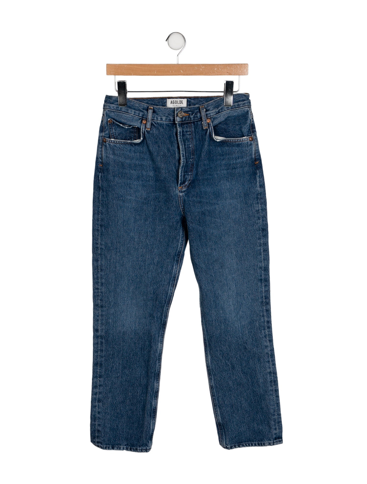 AGOLDE High-Rise Straight Leg Jeans
