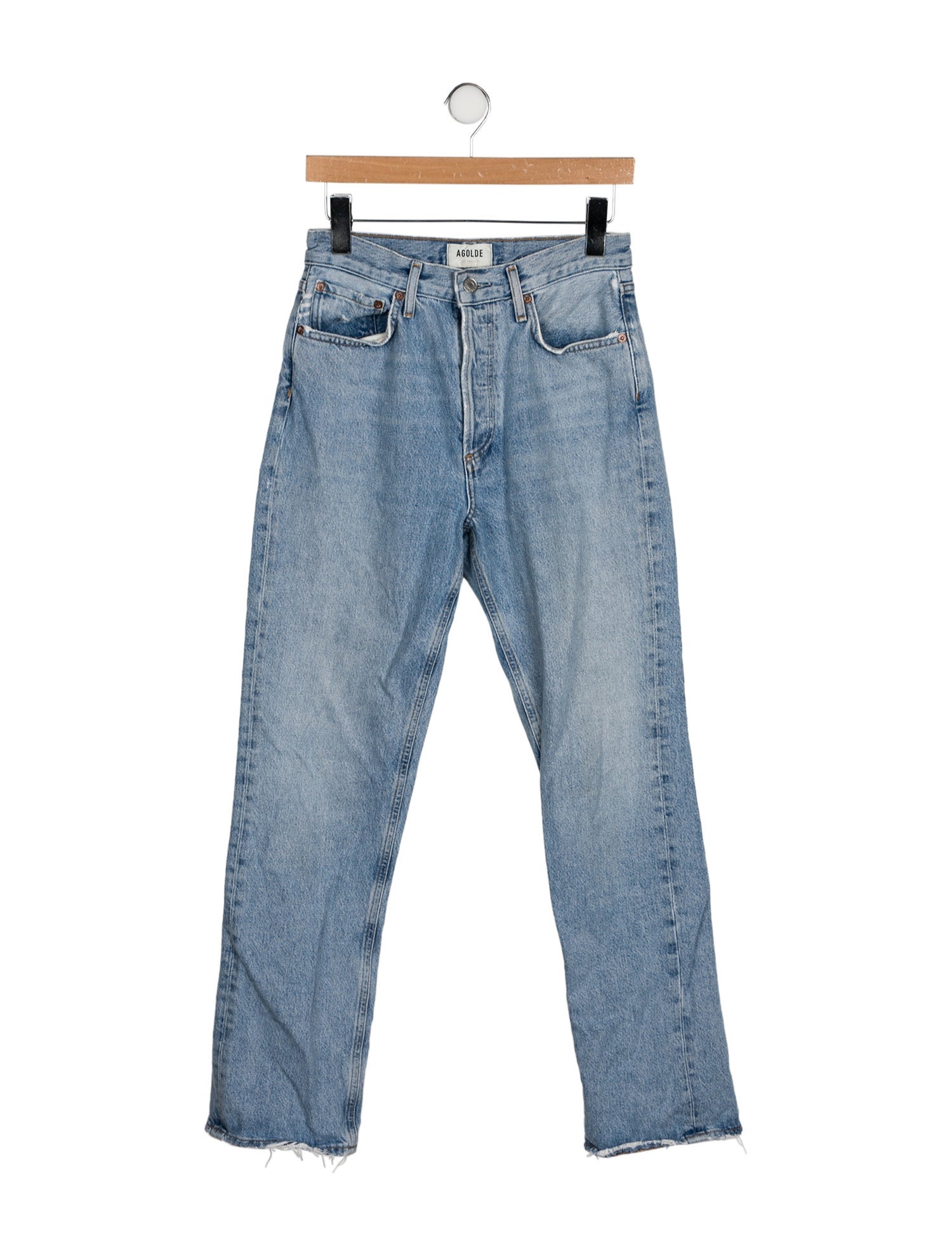 AGOLDE High-Rise Straight Leg Jeans
