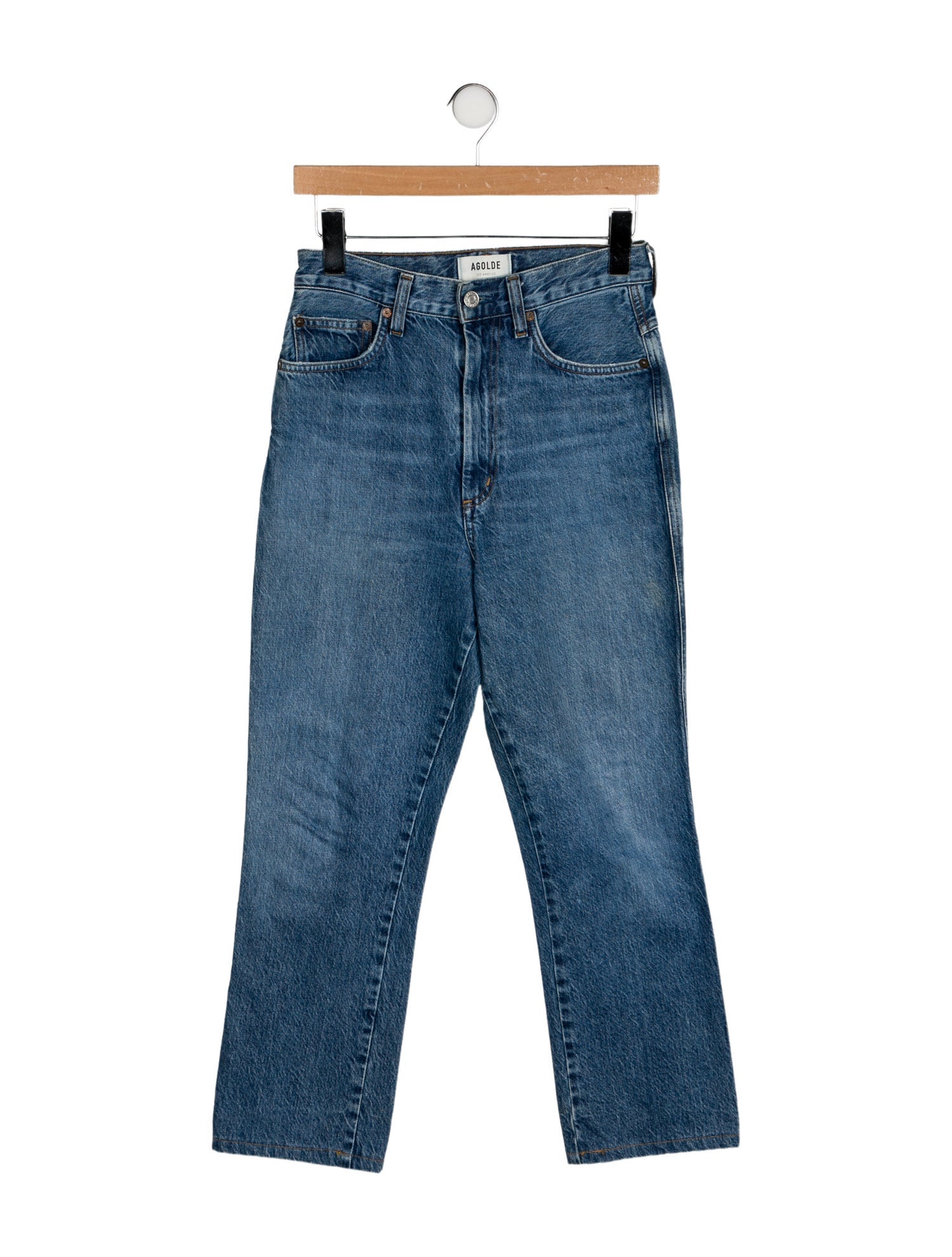 AGOLDE High-Rise Straight Leg Jeans