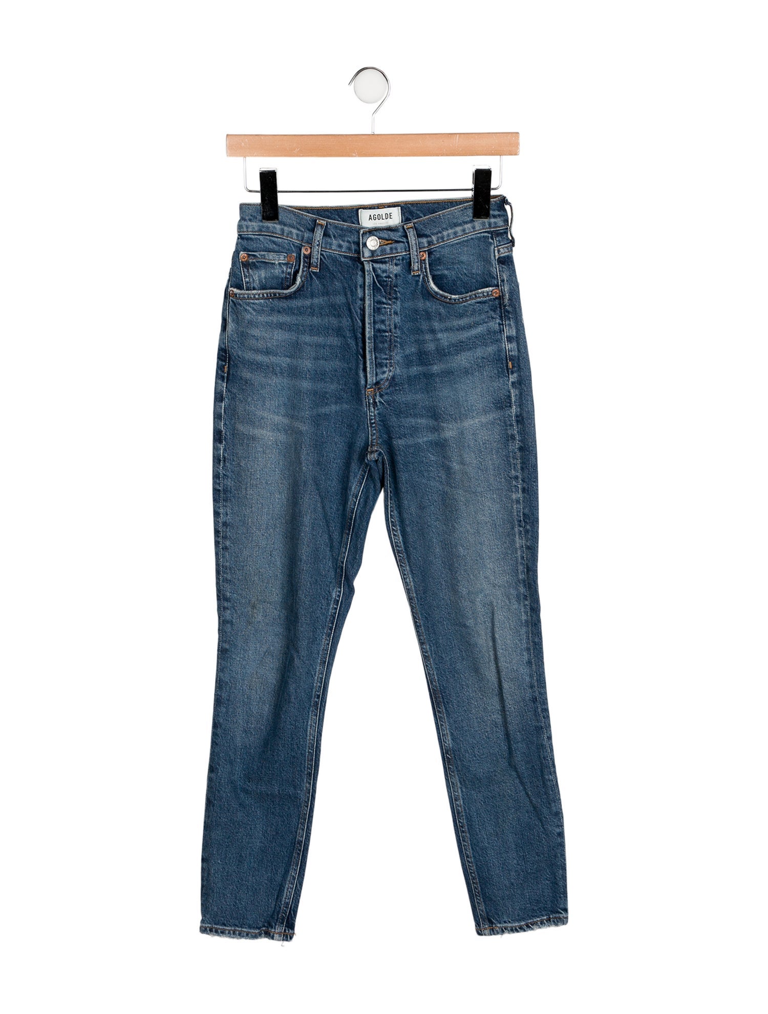 AGOLDE Mid-Rise Skinny Leg Jeans