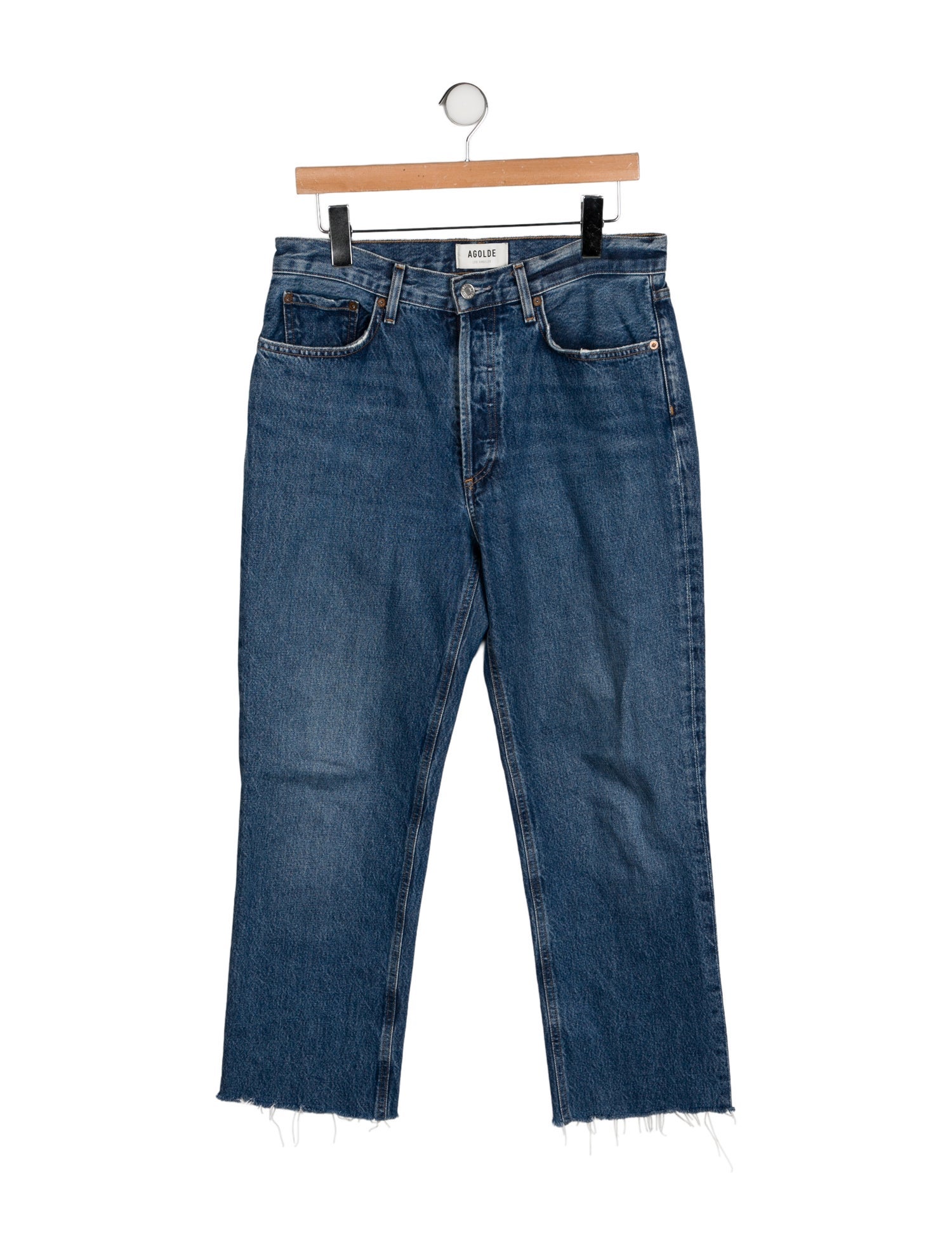 AGOLDE High-Rise Straight Leg Jeans