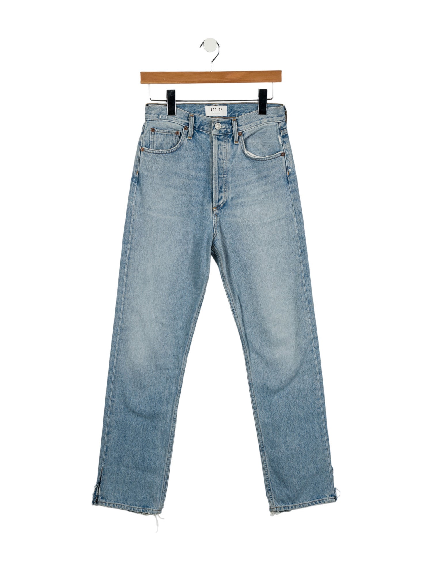 AGOLDE High-Rise Straight Leg Jeans