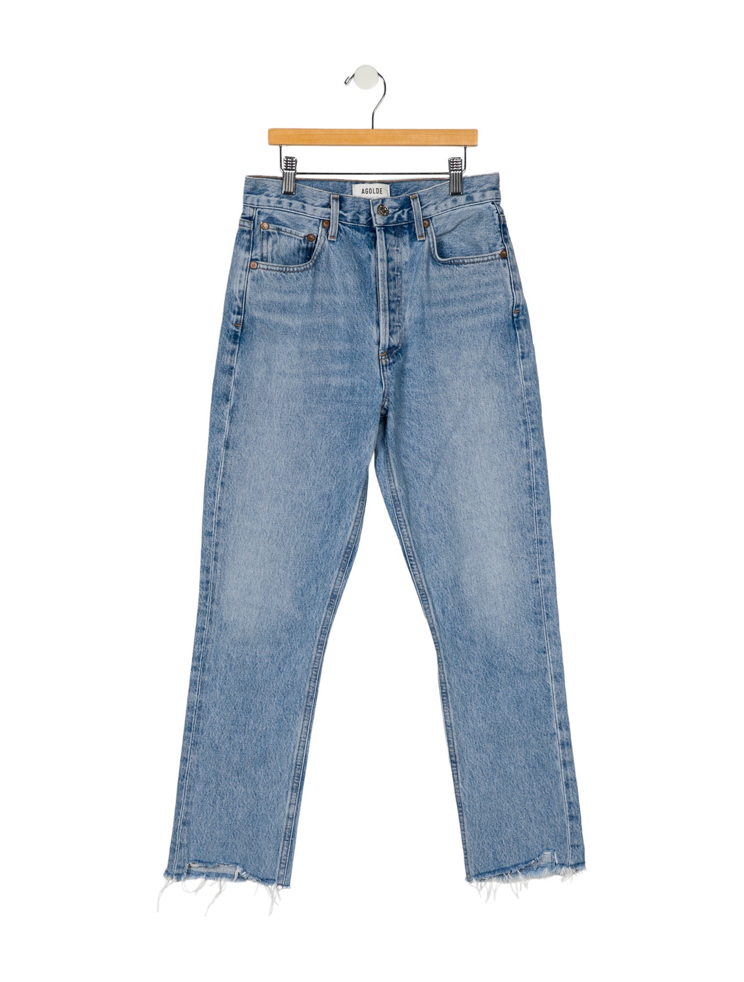 AGOLDE High-Rise Straight Leg Jeans