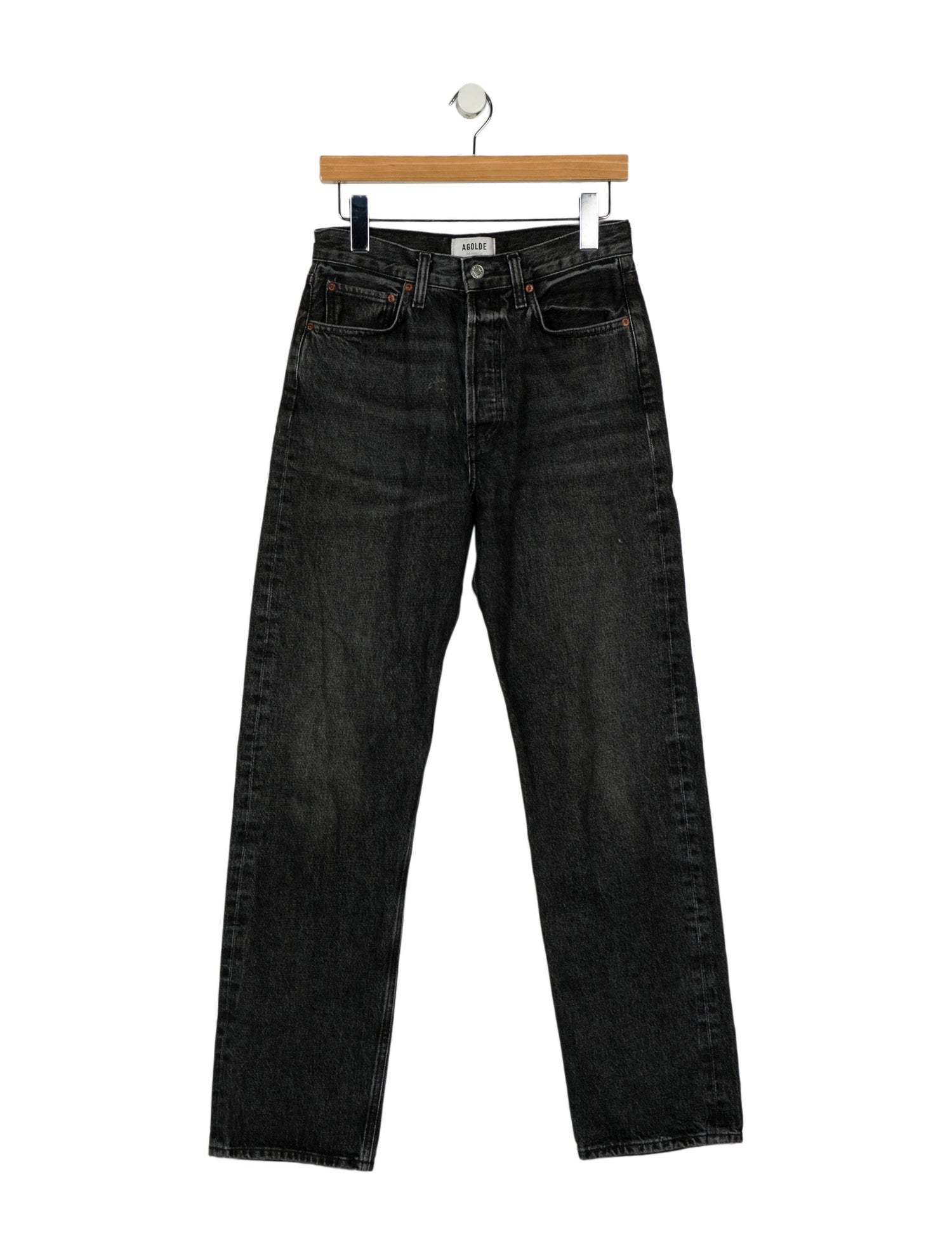 AGOLDE High-Rise Straight Leg Jeans