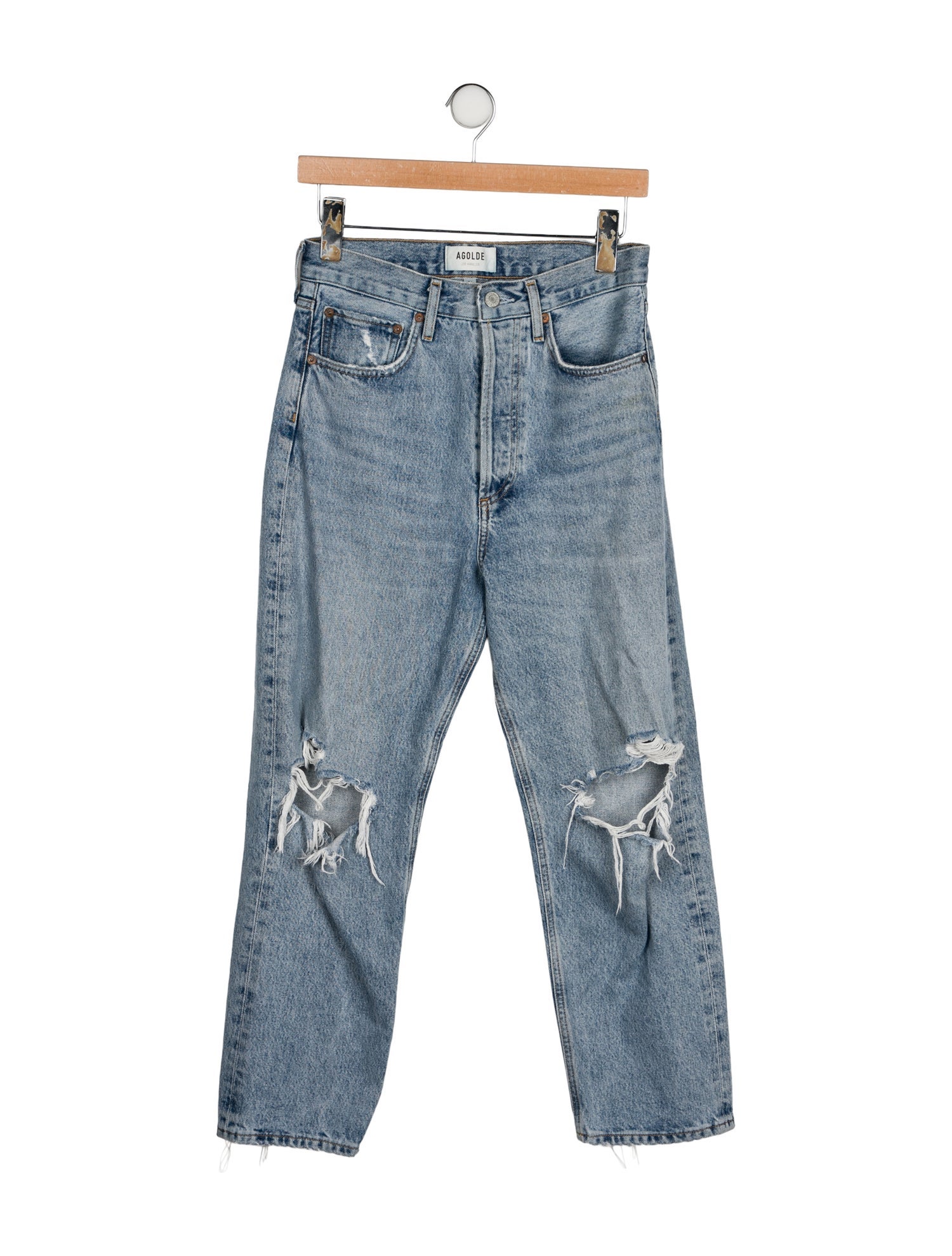 AGOLDE High-Rise Straight Leg Jeans