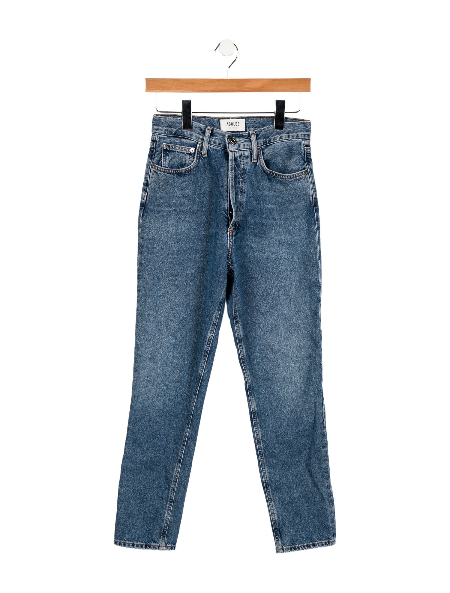 AGOLDE Mid-Rise Skinny Leg Jeans