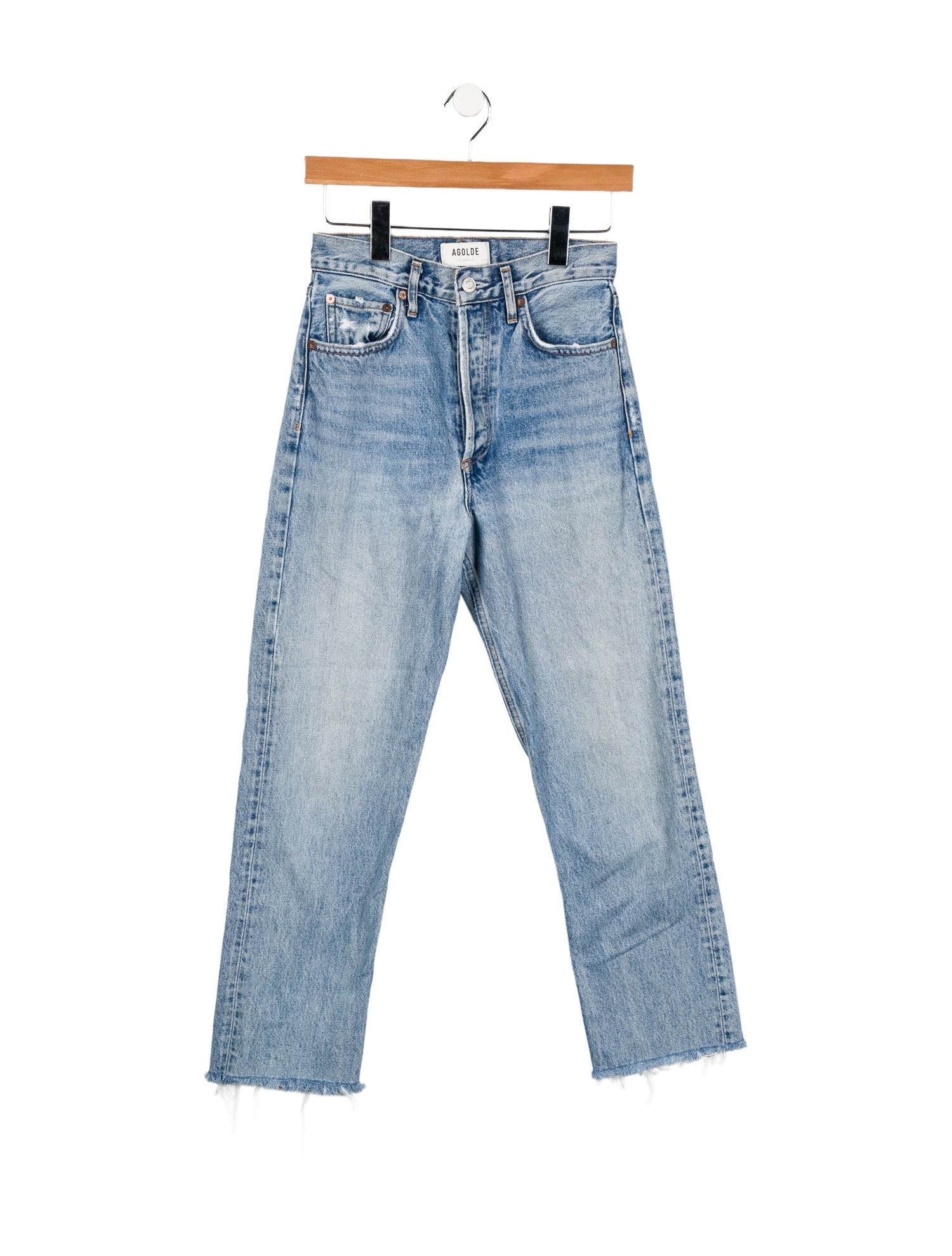 AGOLDE Mid-Rise Straight Leg Jeans