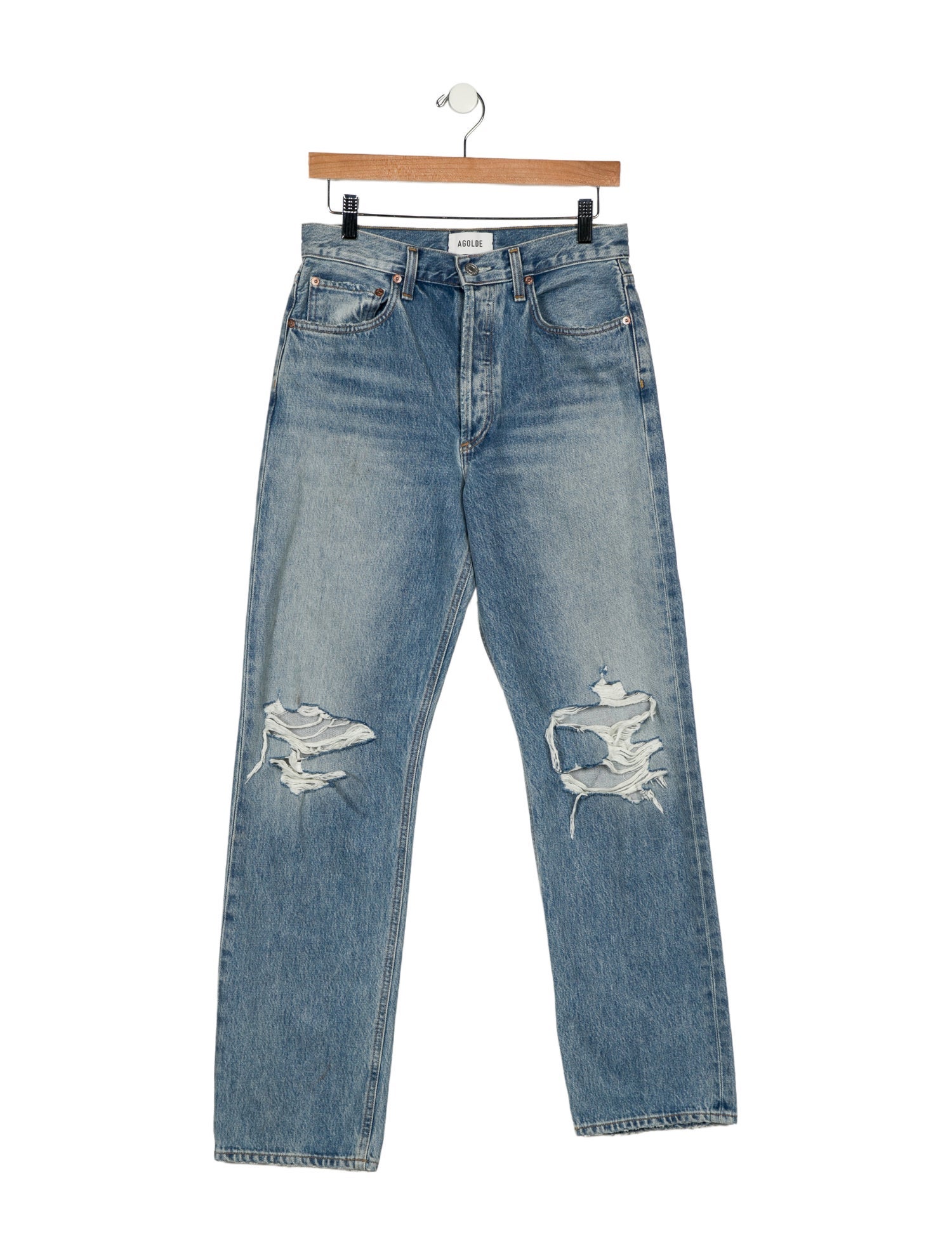 AGOLDE High-Rise Straight Leg Jeans