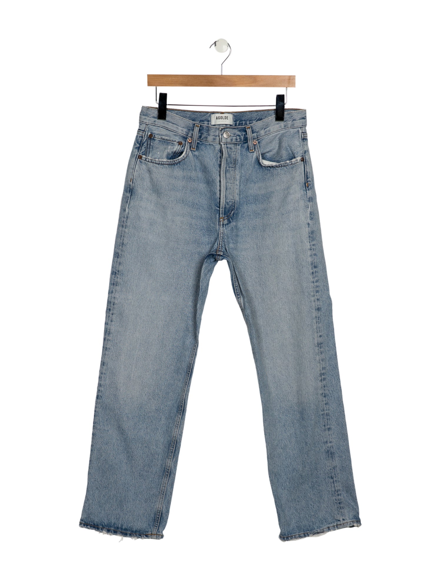 AGOLDE Mid-Rise Straight Leg Jeans