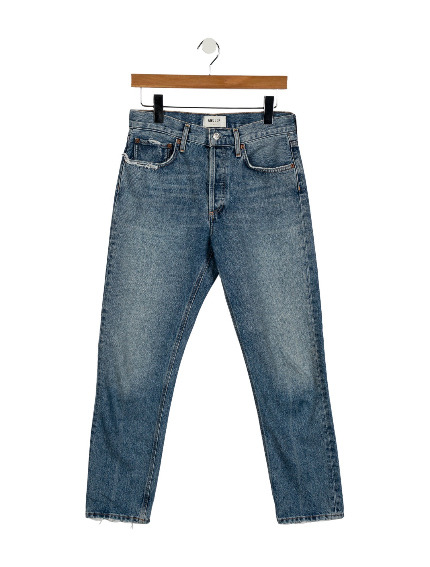 AGOLDE High-Rise Straight Leg Jeans