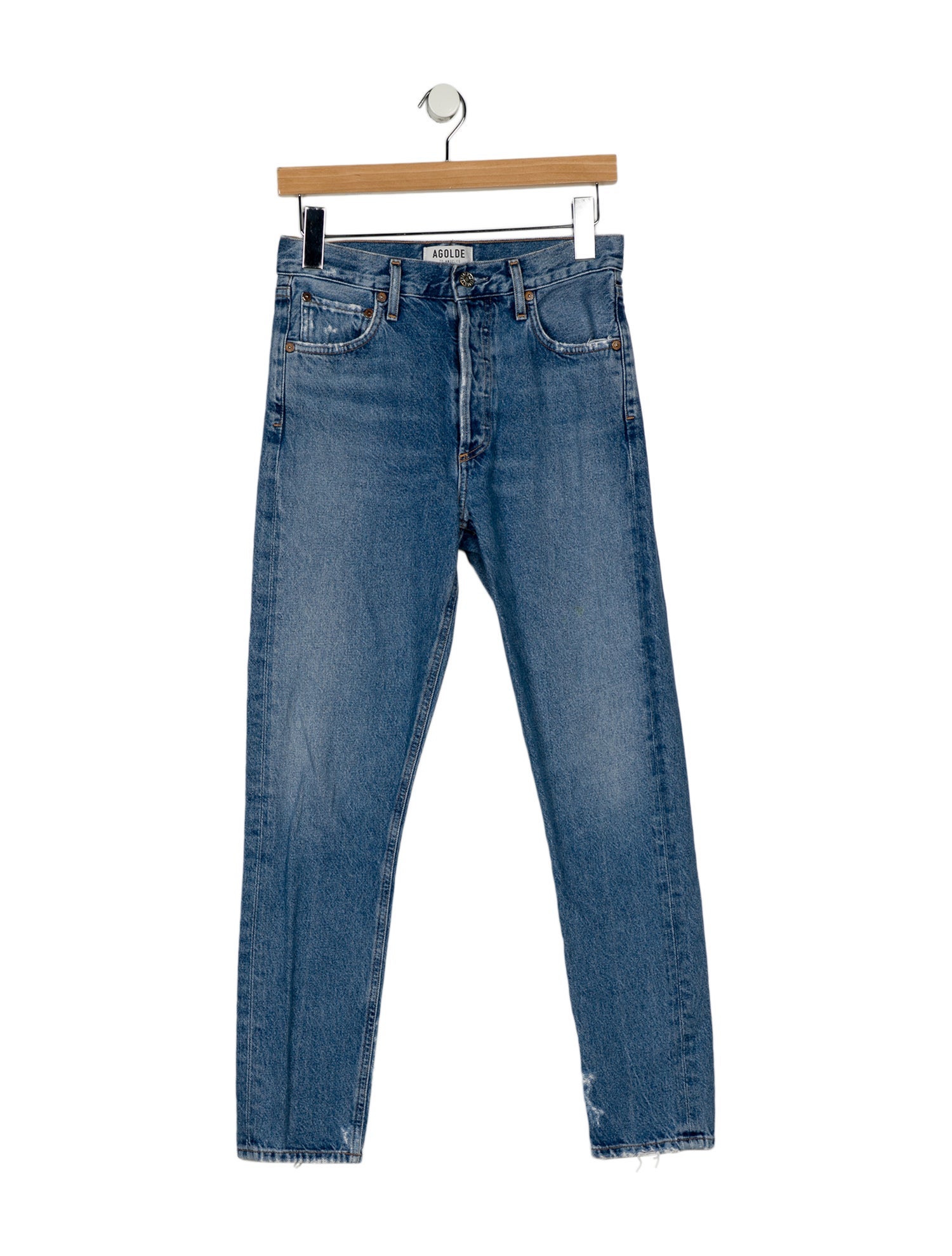 AGOLDE Mid-Rise Skinny Leg Jeans