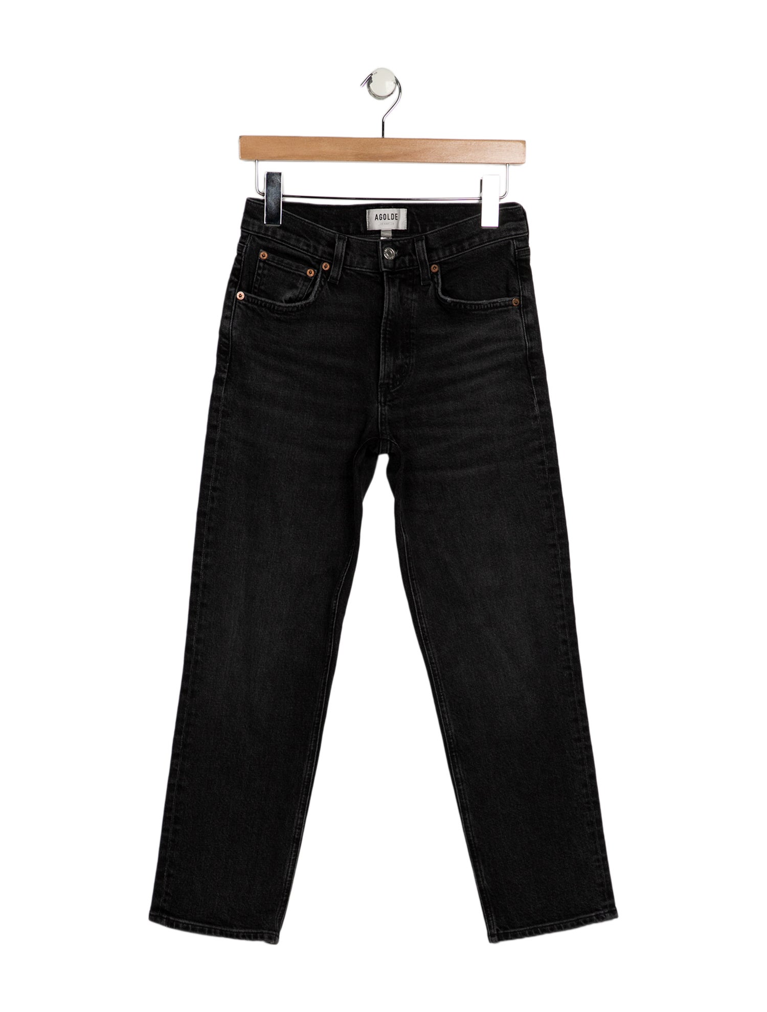 AGOLDE Mid-Rise Straight Leg Jeans