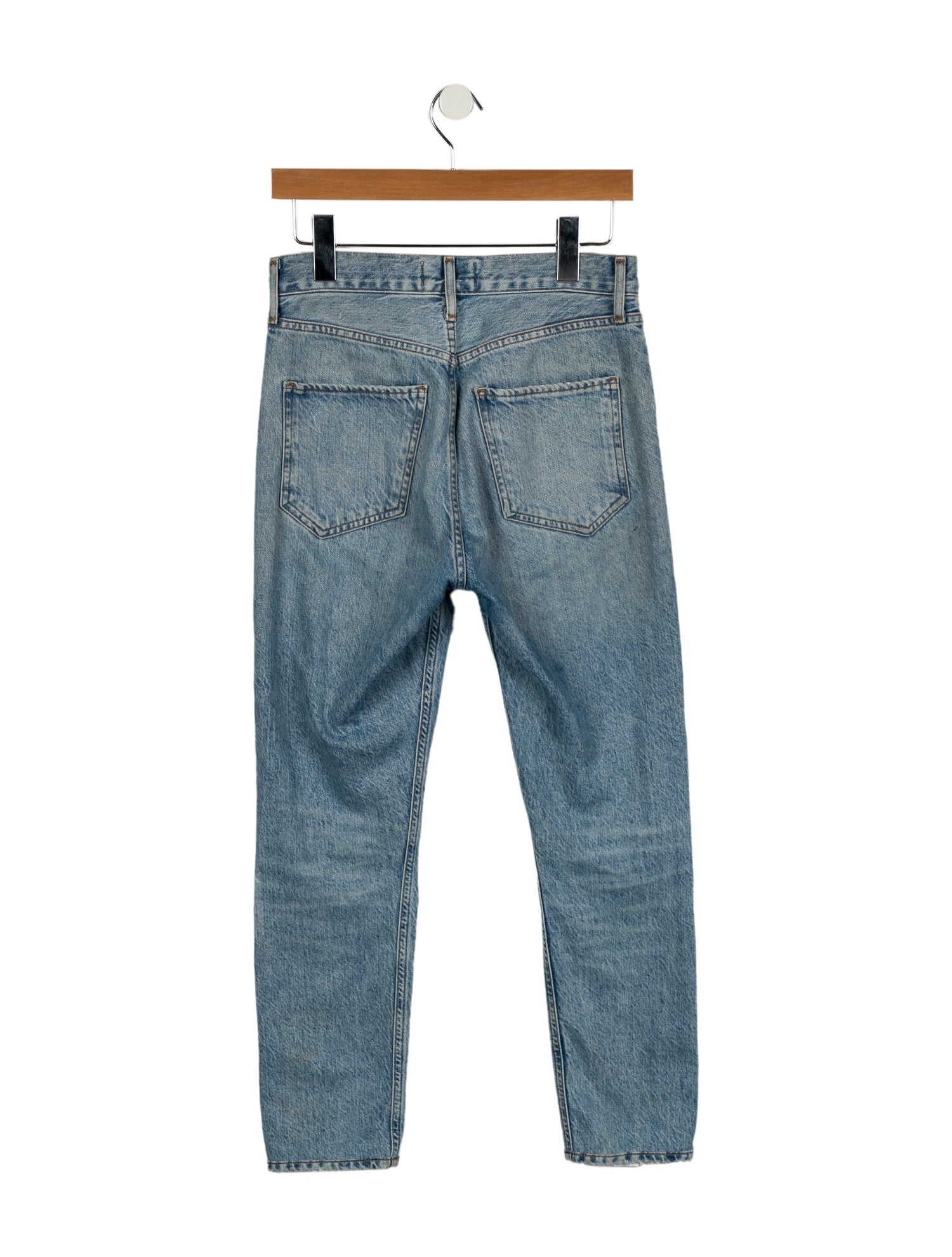 AGOLDE Mid-Rise Straight Leg Jeans