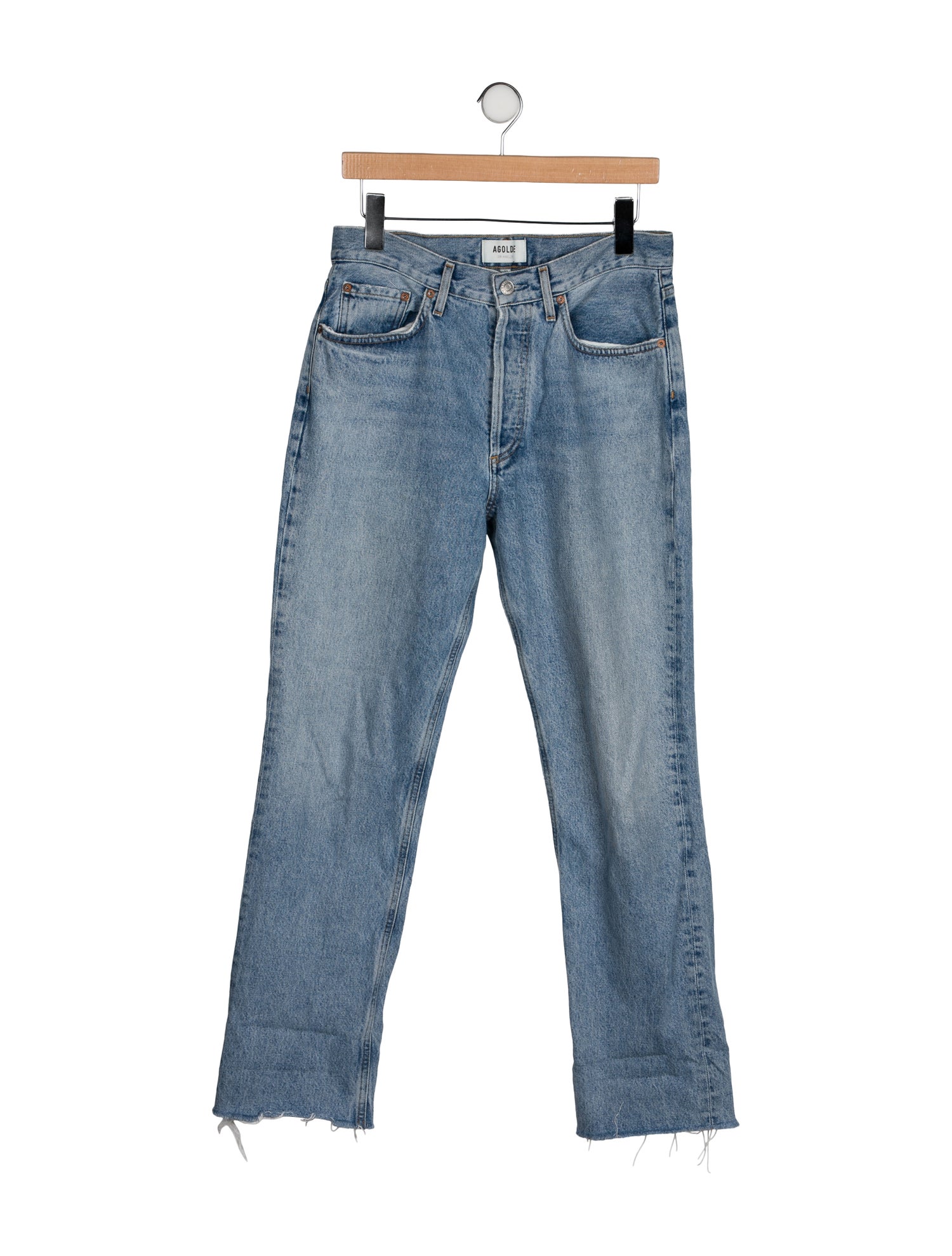 AGOLDE High-Rise Straight Leg Jeans