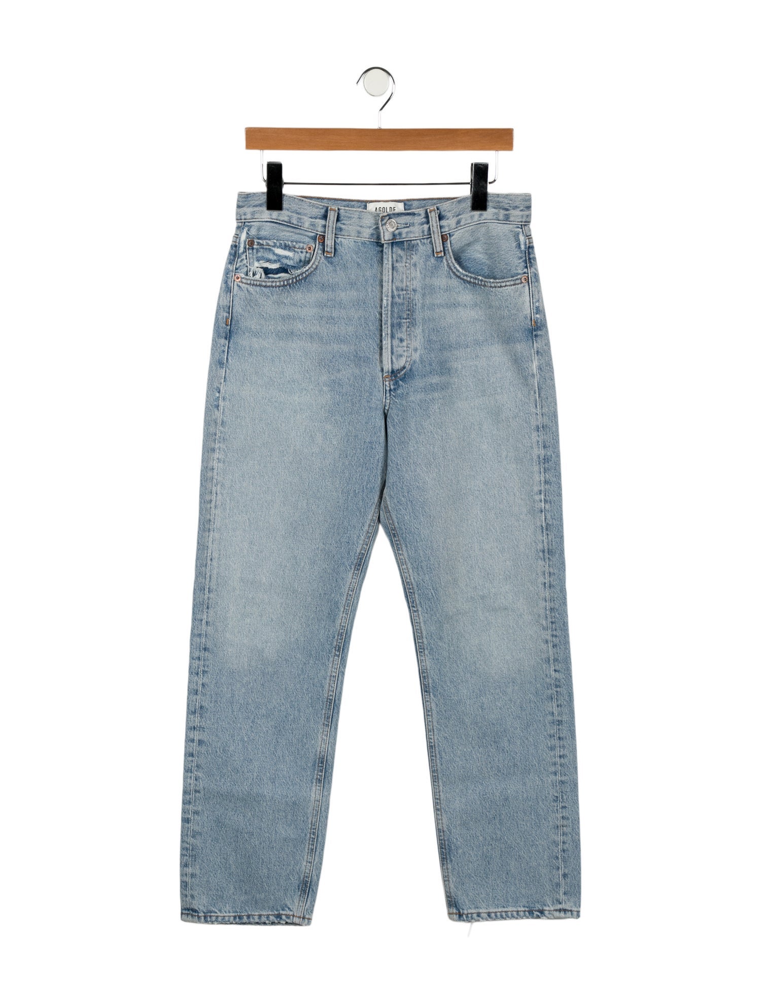 AGOLDE High-Rise Straight Leg Jeans