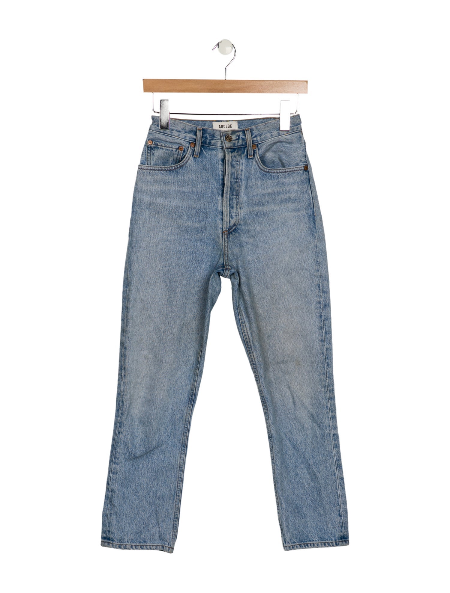 AGOLDE High-Rise Straight Leg Jeans