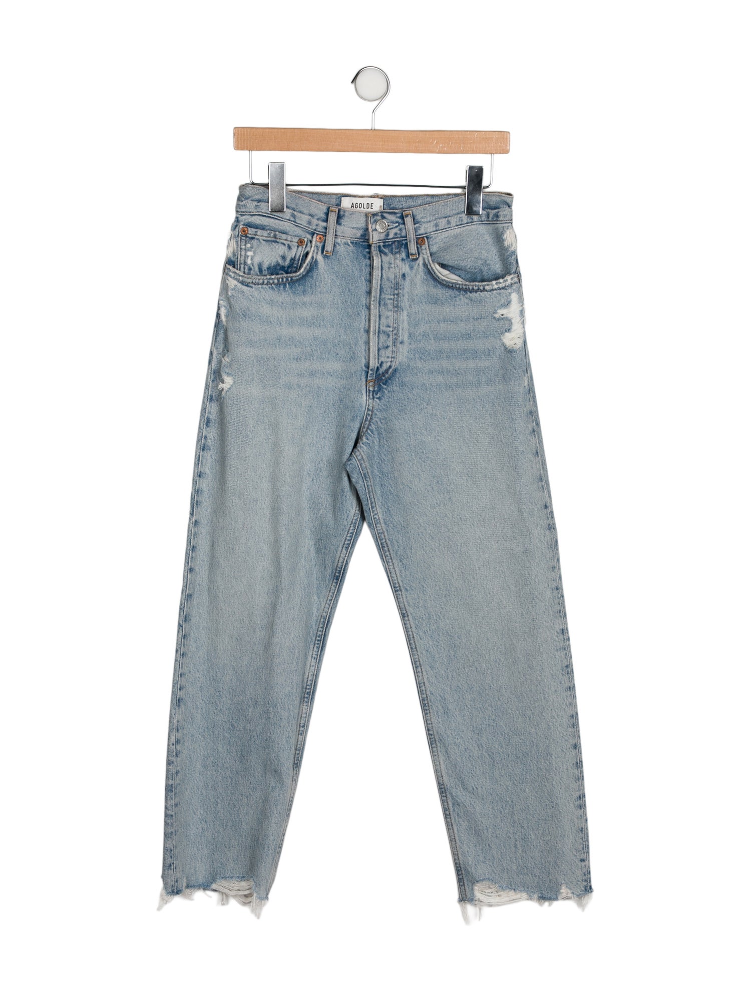 AGOLDE High-Rise Straight Leg Jeans