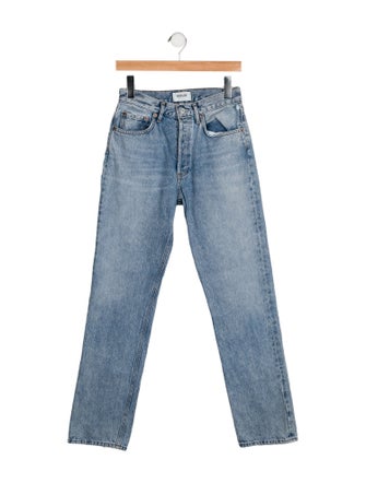 AGOLDE Mid-Rise Straight Leg Jeans