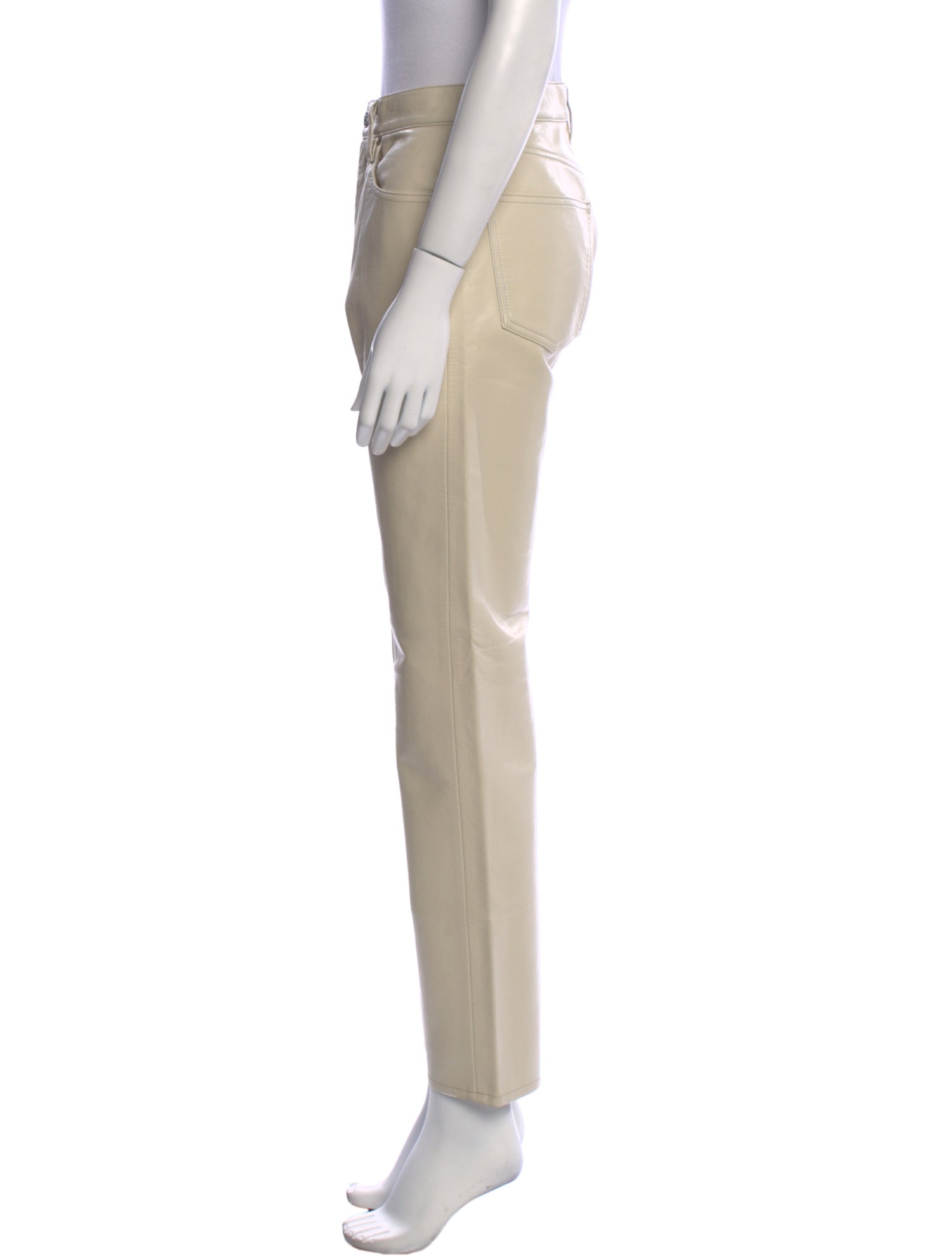 AGOLDE Leather Straight Leg Pants