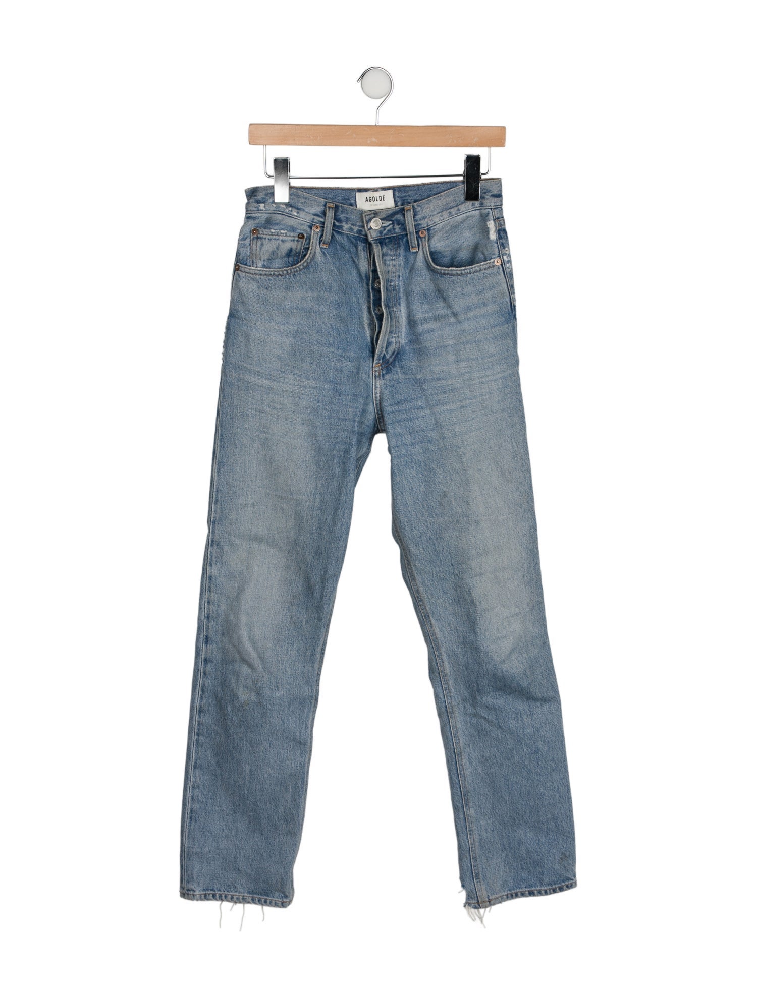 AGOLDE High-Rise Straight Leg Jeans