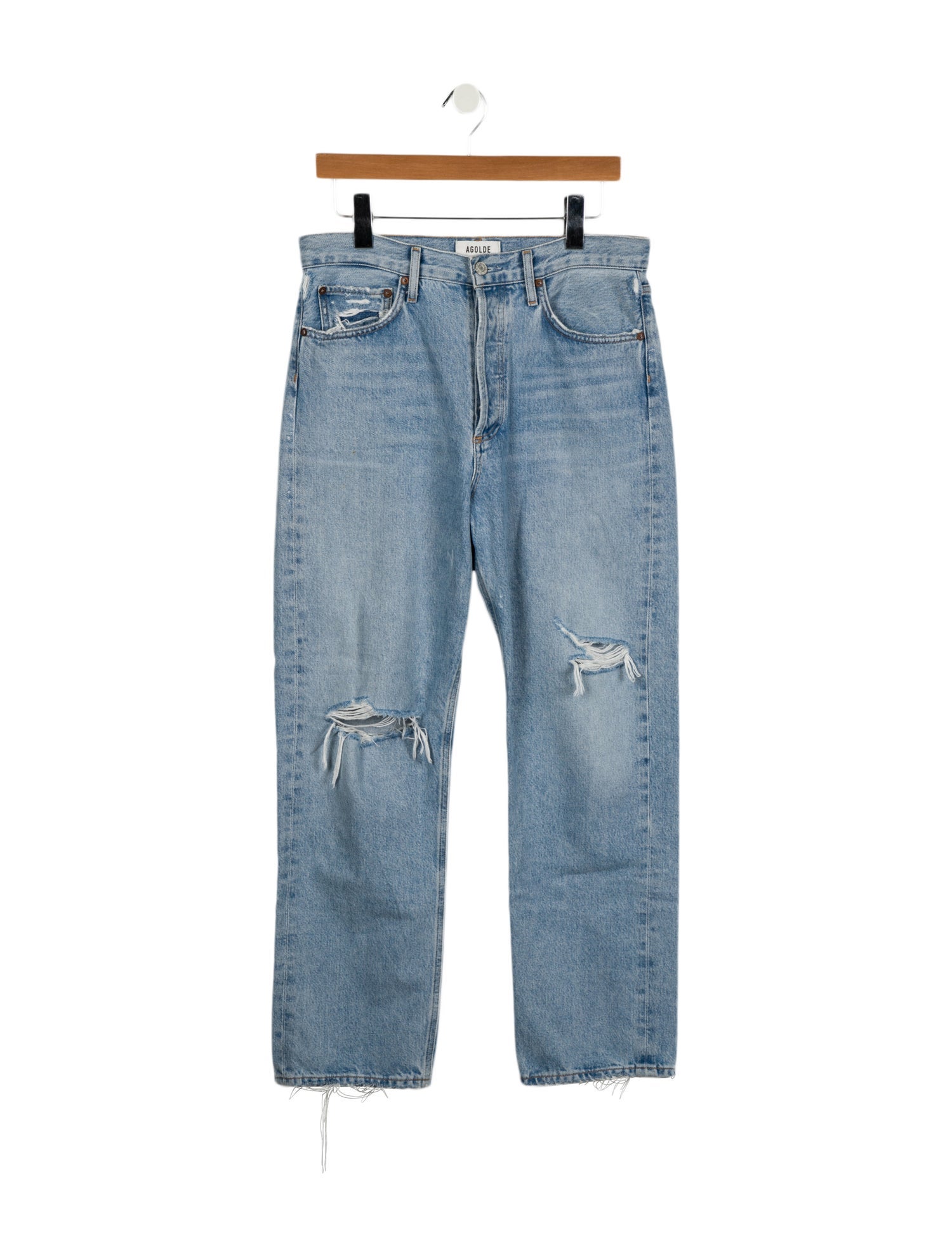 AGOLDE High-Rise Straight Leg Jeans