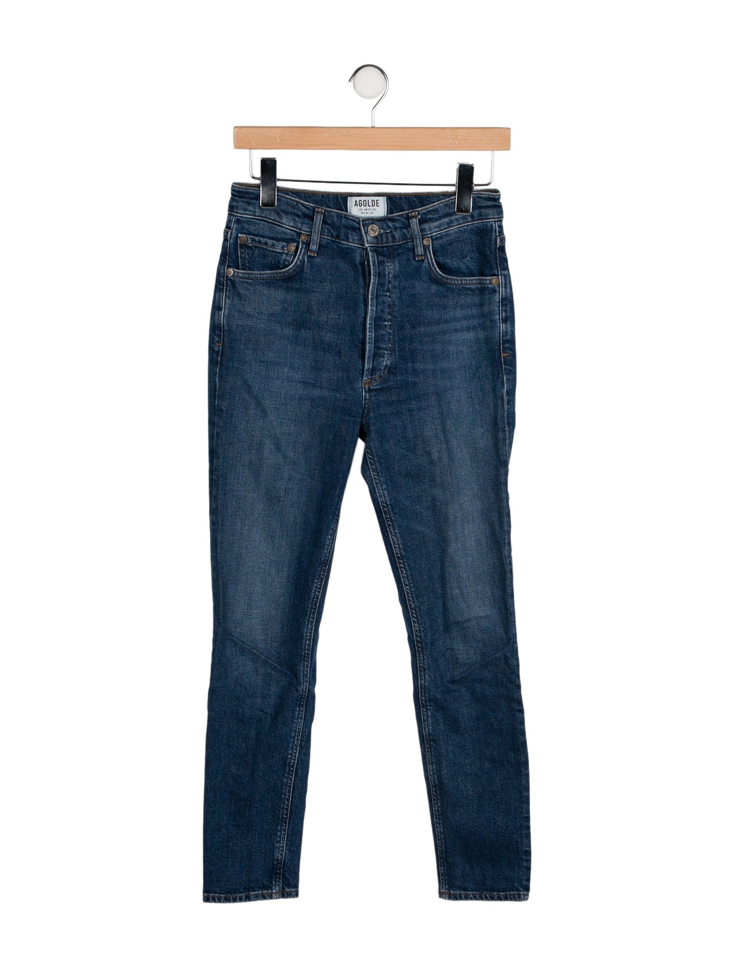 AGOLDE Mid-Rise Skinny Leg Jeans