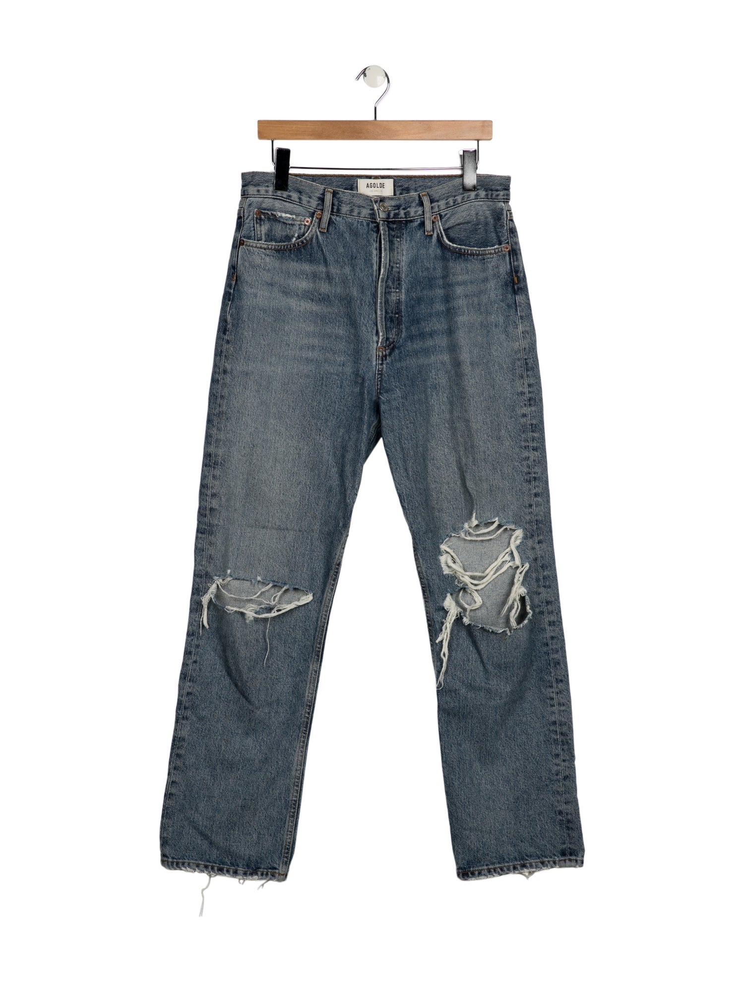 AGOLDE High-Rise Straight Leg Jeans