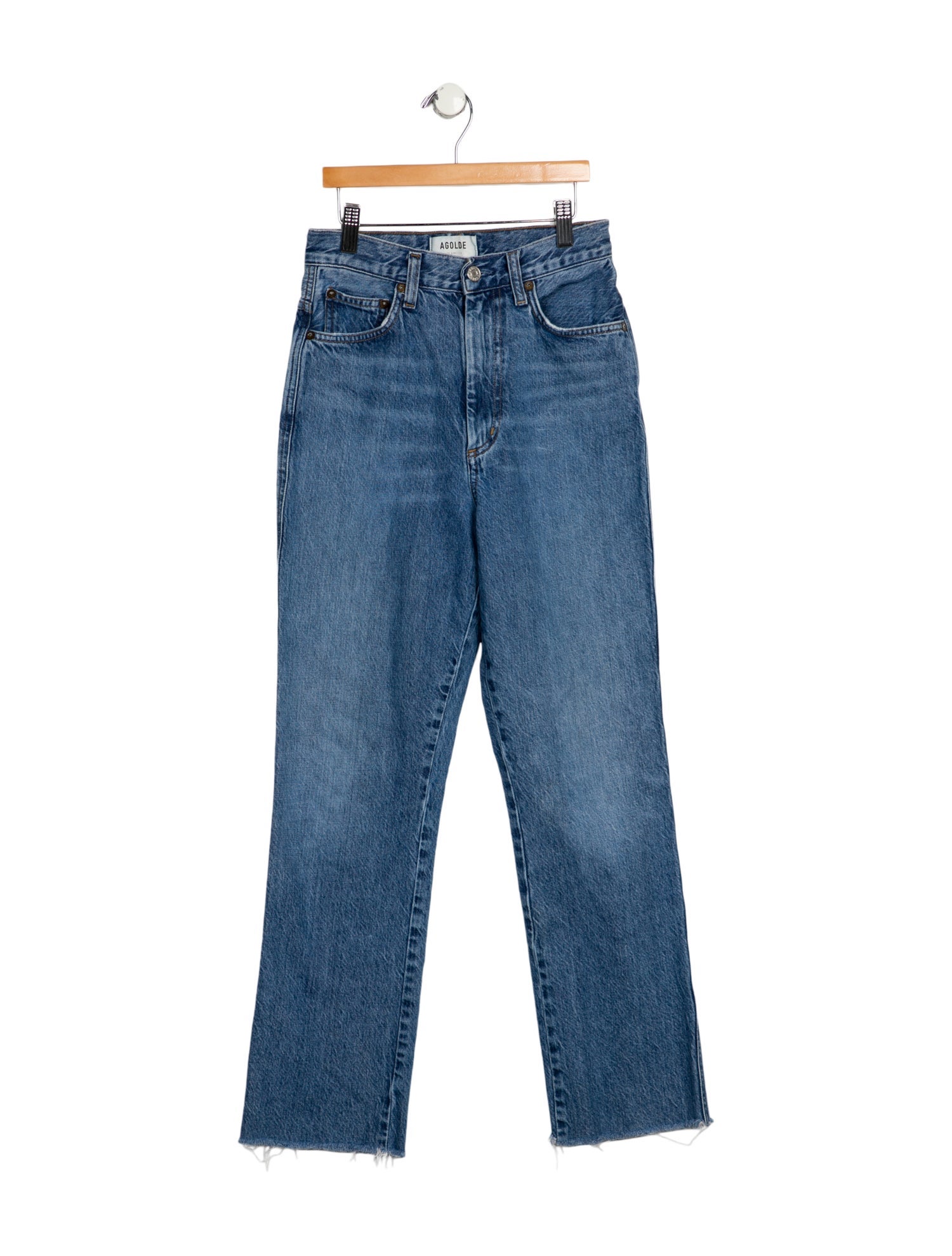 AGOLDE High-Rise Straight Leg Jeans