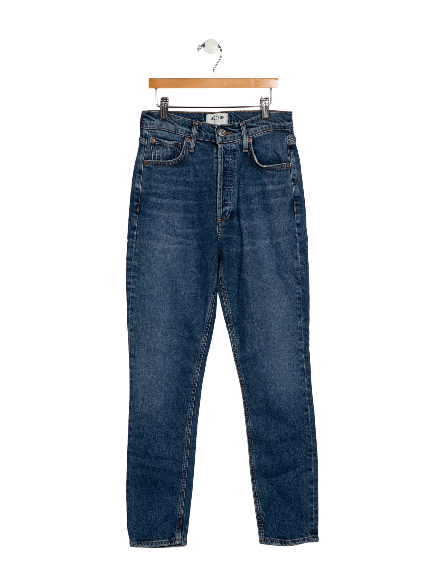 AGOLDE Mid-Rise Skinny Leg Jeans