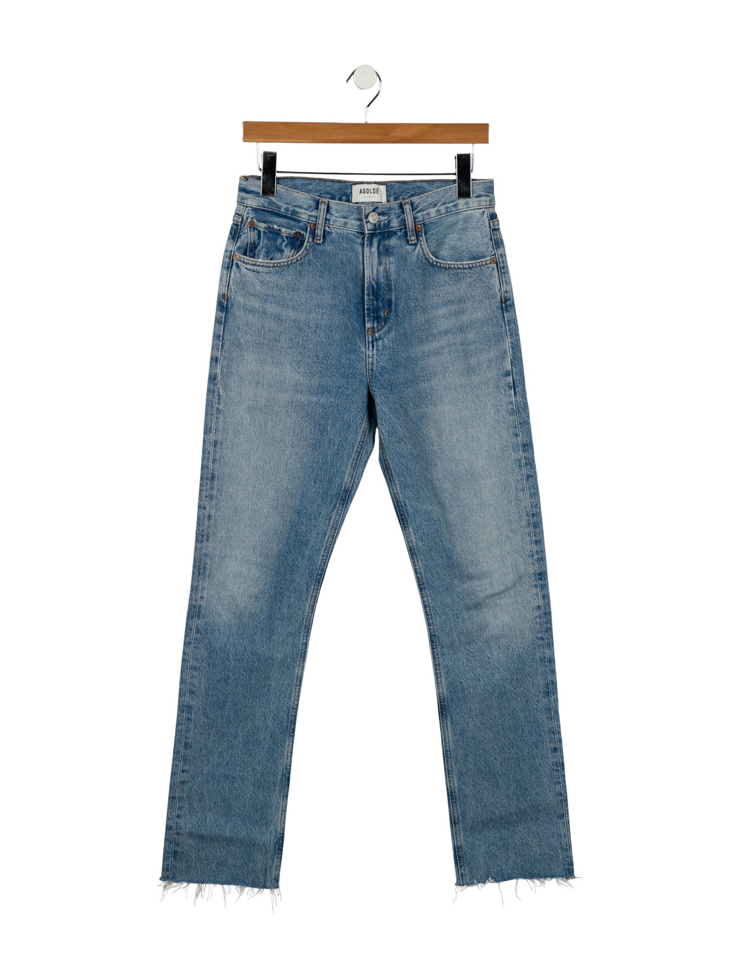 AGOLDE High-Rise Straight Leg Jeans