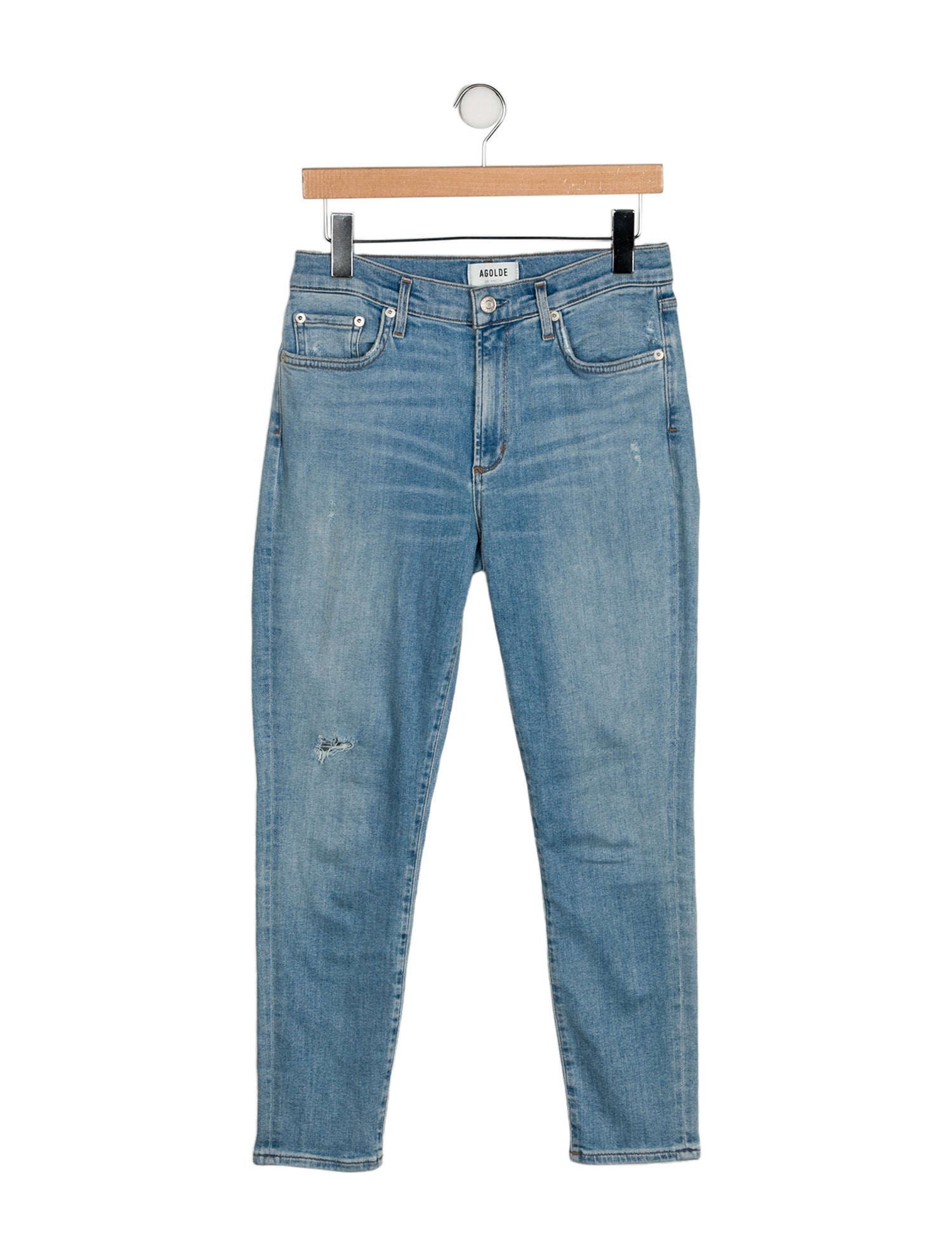 AGOLDE Mid-Rise Skinny Leg Jeans