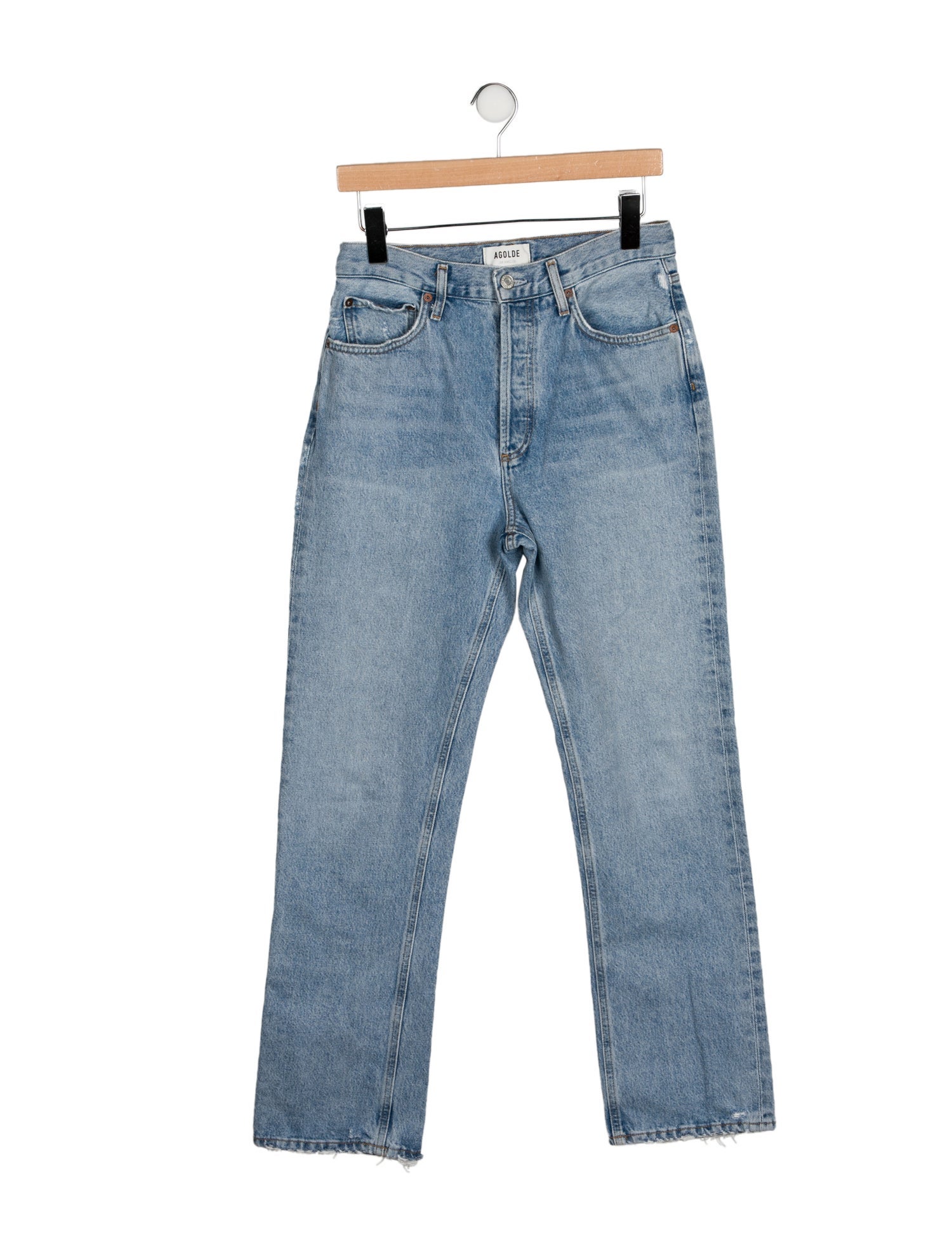 AGOLDE High-Rise Straight Leg Jeans