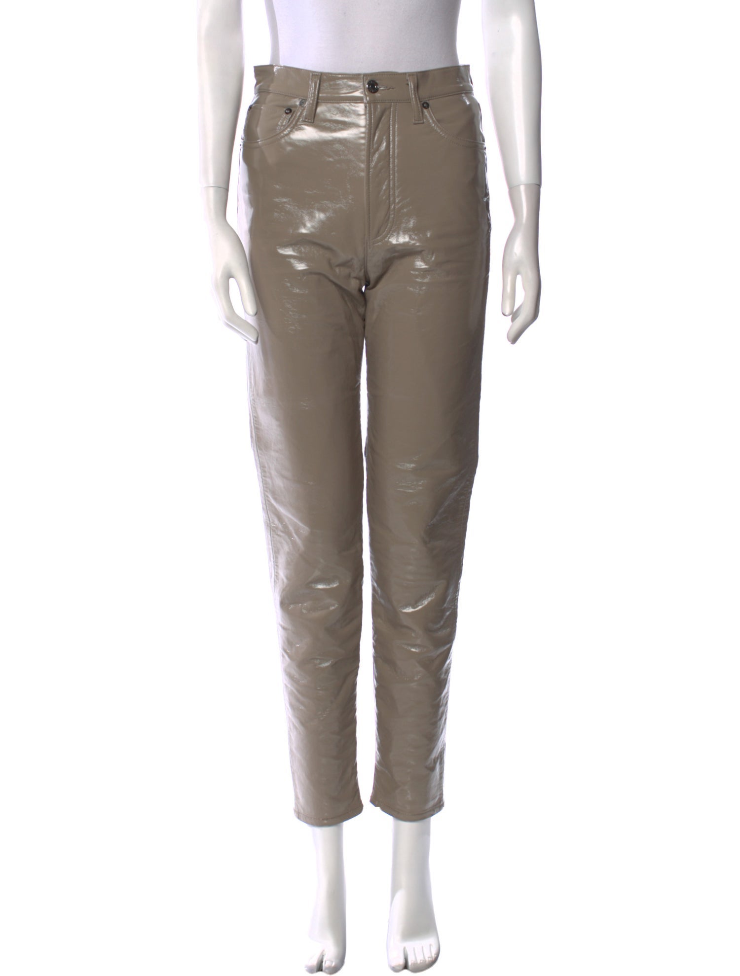 AGOLDE Leather Skinny Leg Pants