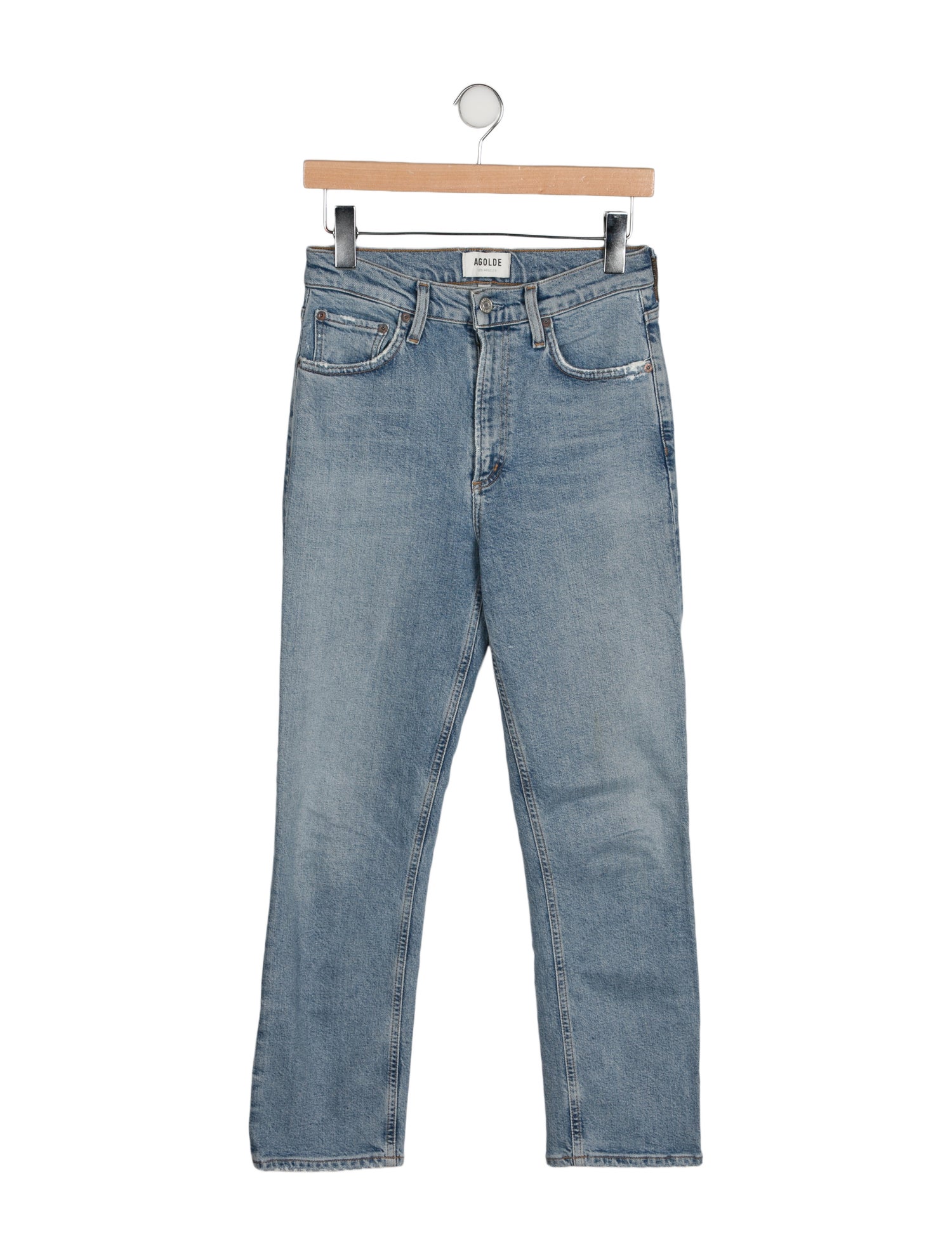 AGOLDE High-Rise Straight Leg Jeans