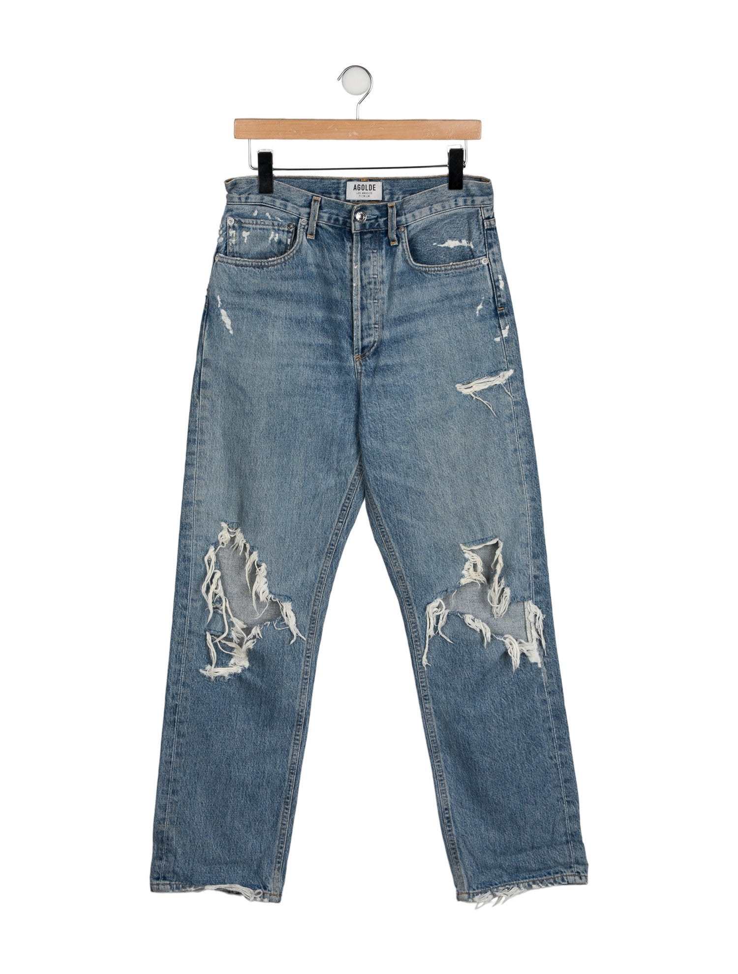 AGOLDE High-Rise Straight Leg Jeans