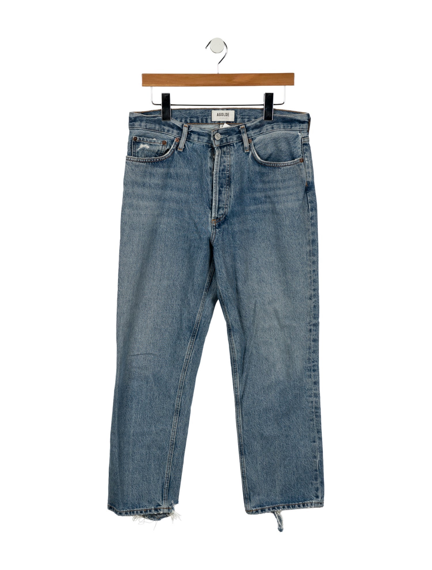 AGOLDE High-Rise Straight Leg Jeans
