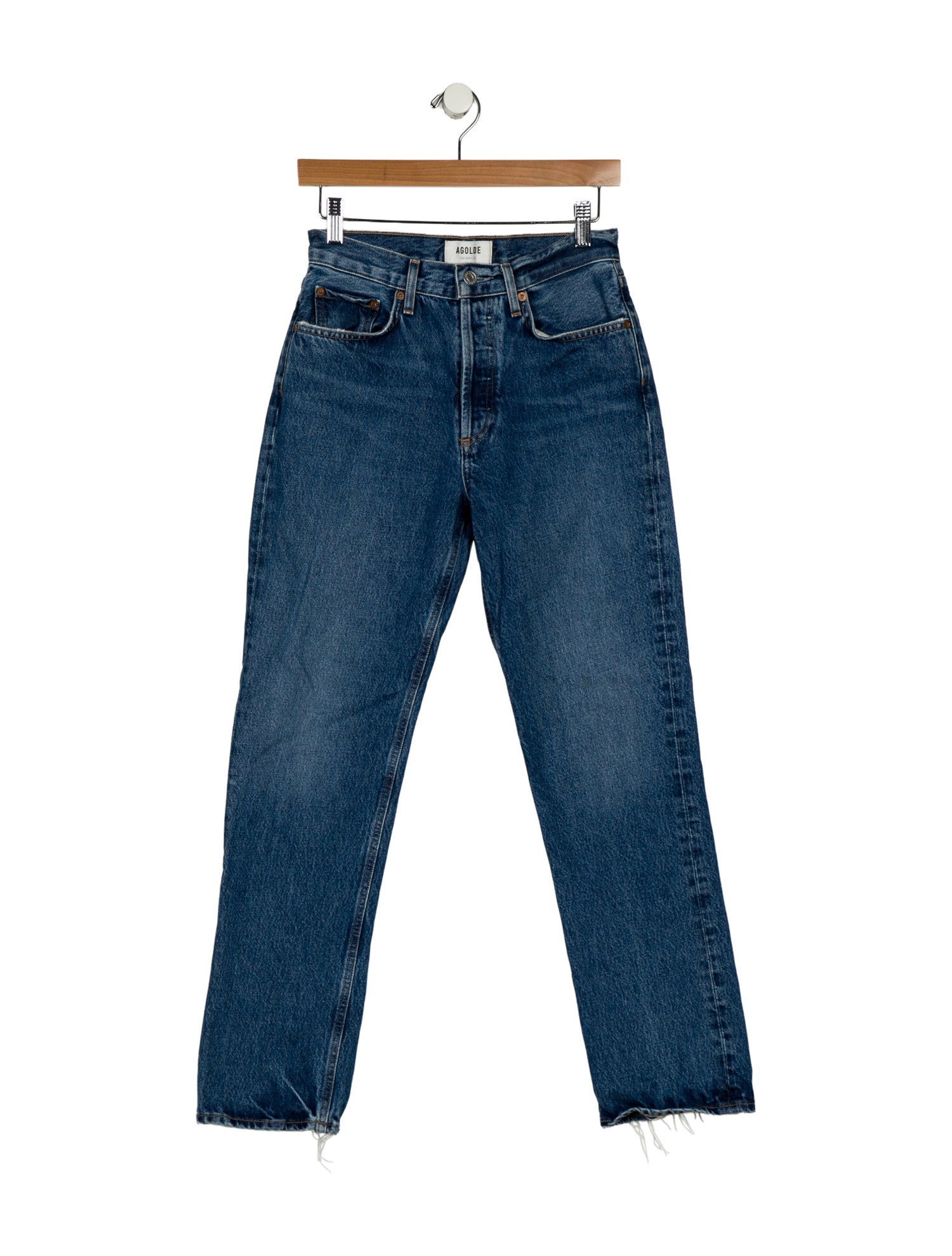 AGOLDE Mid-Rise Straight Leg Jeans