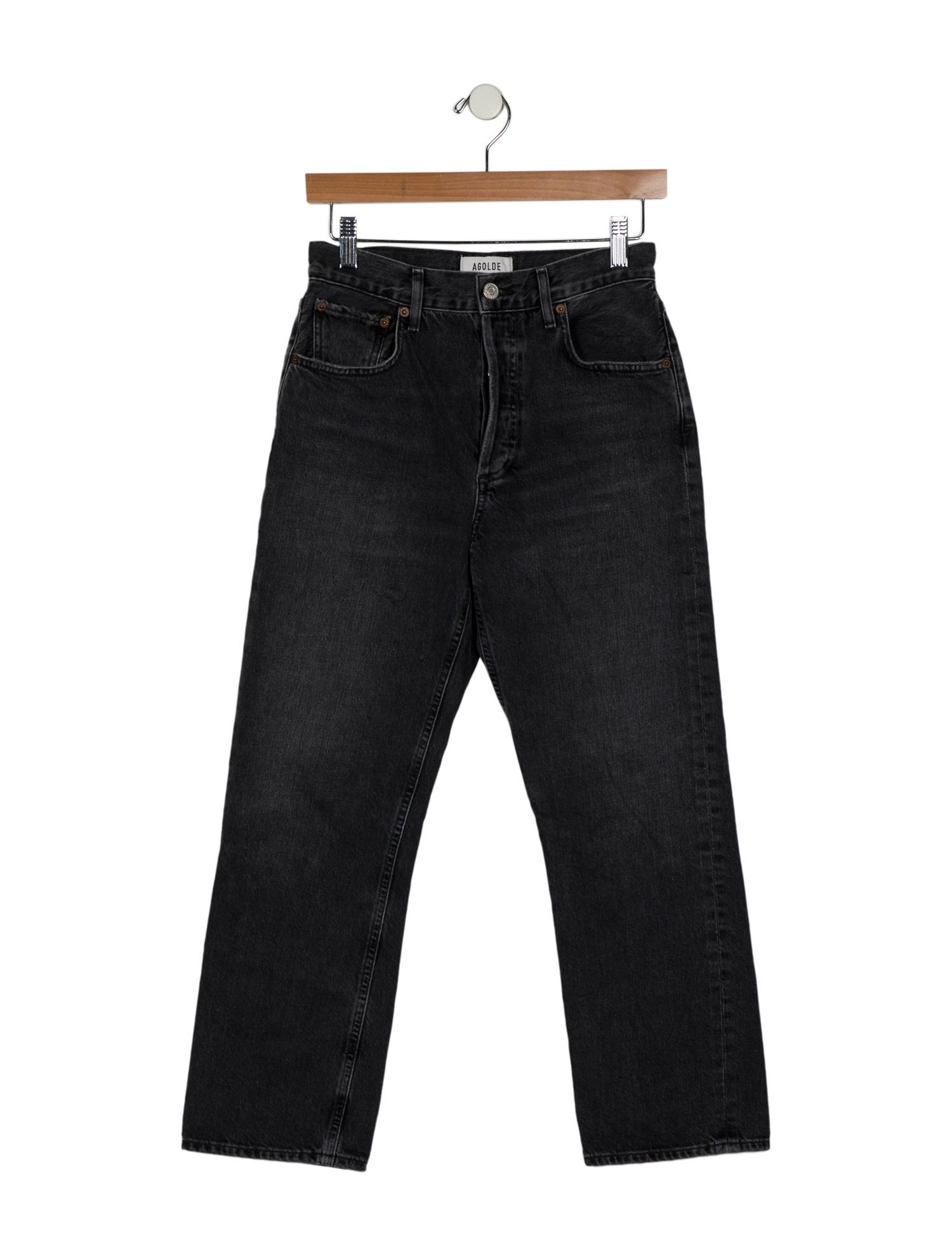 AGOLDE Mid-Rise Straight Leg Jeans