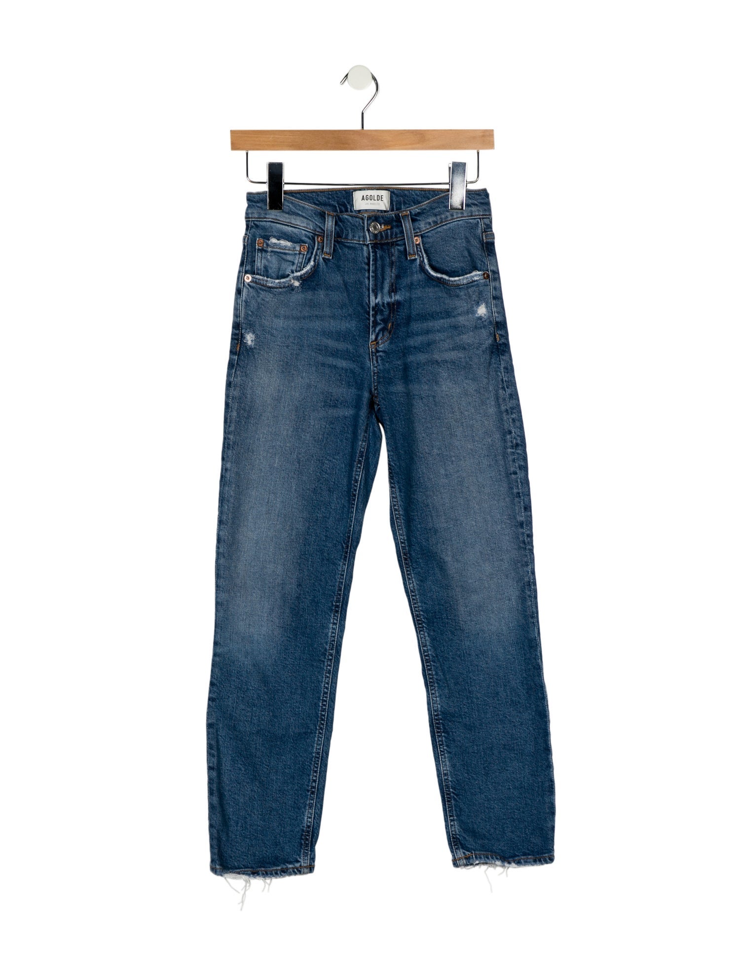 AGOLDE Mid-Rise Skinny Leg Jeans