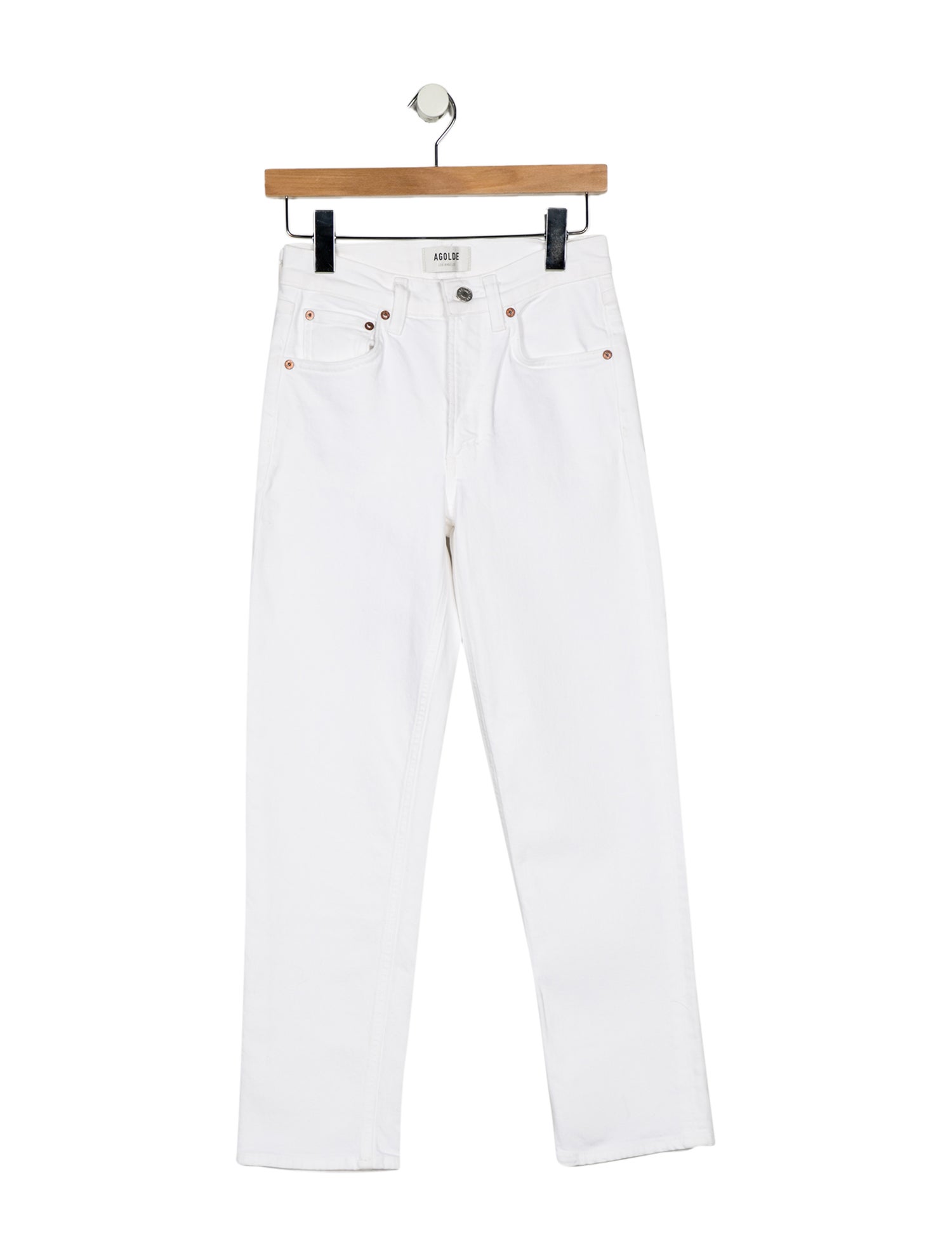 AGOLDE Mid-Rise Straight Leg Jeans