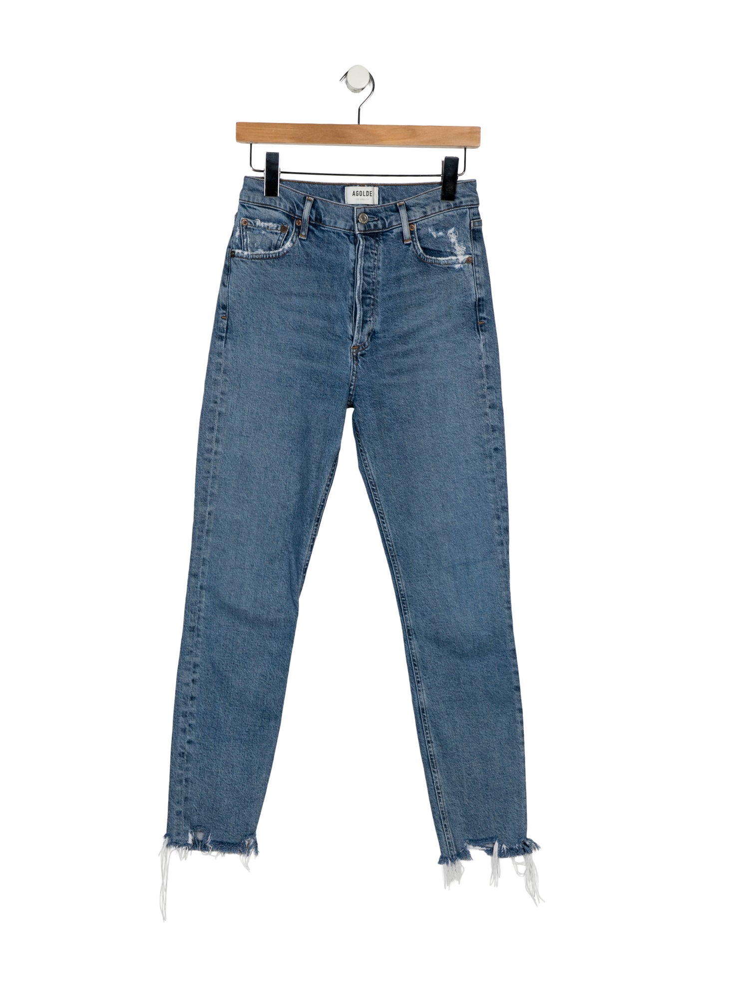 AGOLDE Mid-Rise Skinny Leg Jeans