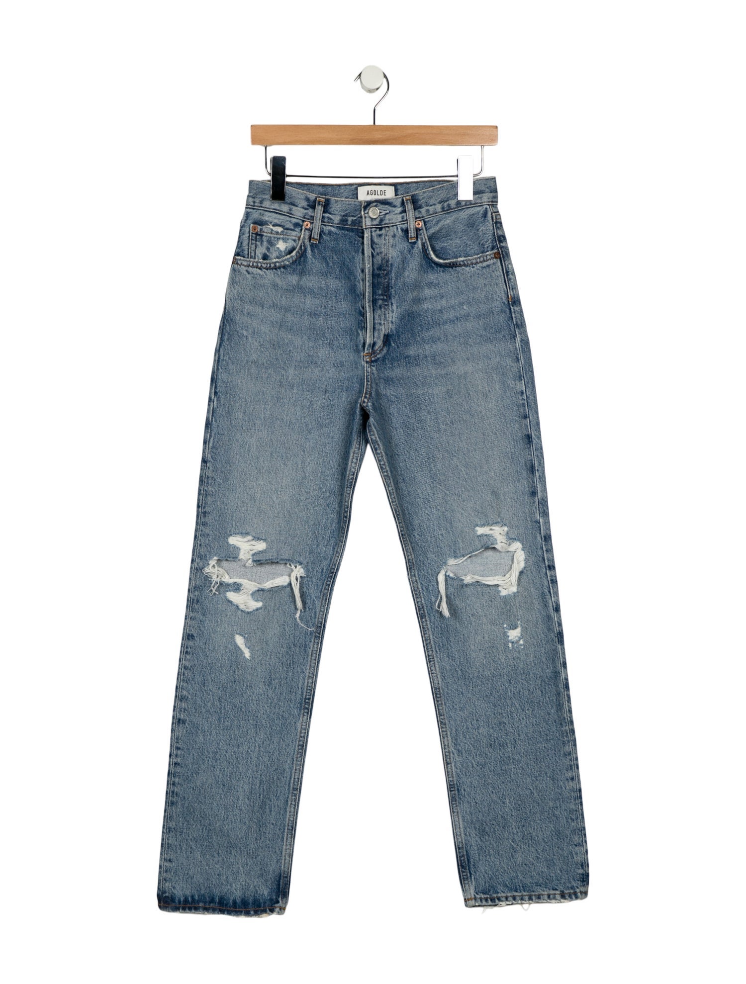 Khaite High-Rise Wide Leg Jeans w/ Tags - Blue, 12.5