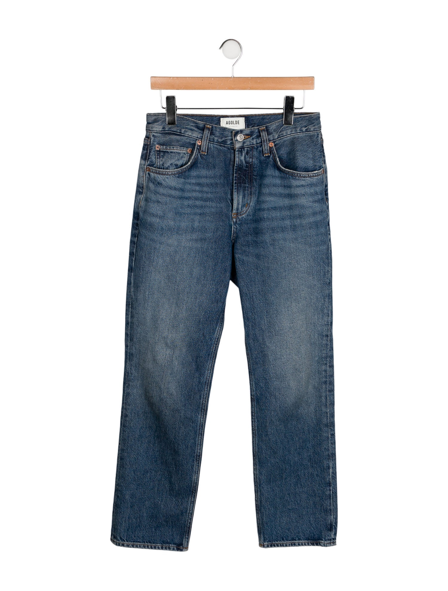 AGOLDE High-Rise Straight Leg Jeans