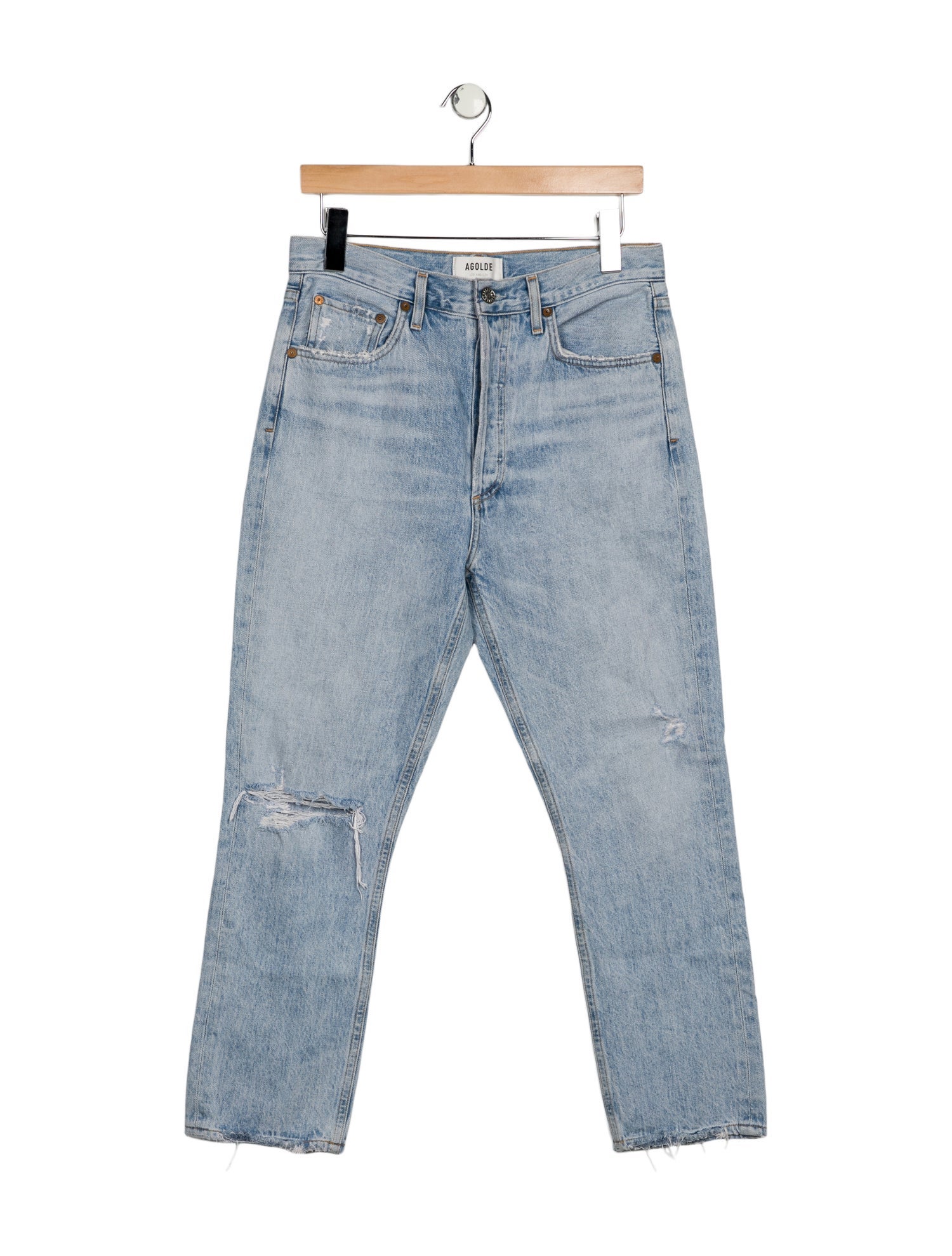 AGOLDE High-Rise Straight Leg Jeans