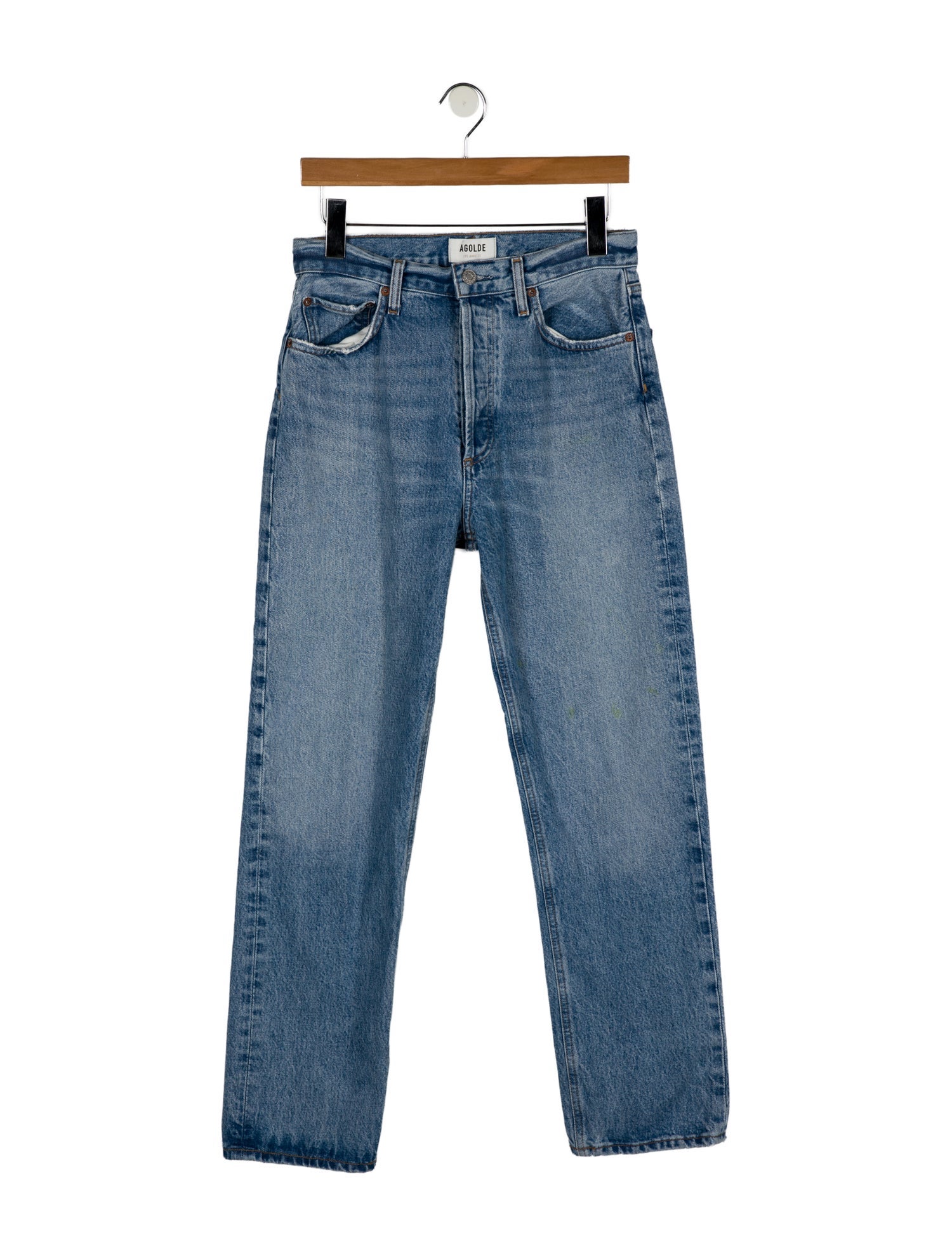 AGOLDE High-Rise Straight Leg Jeans