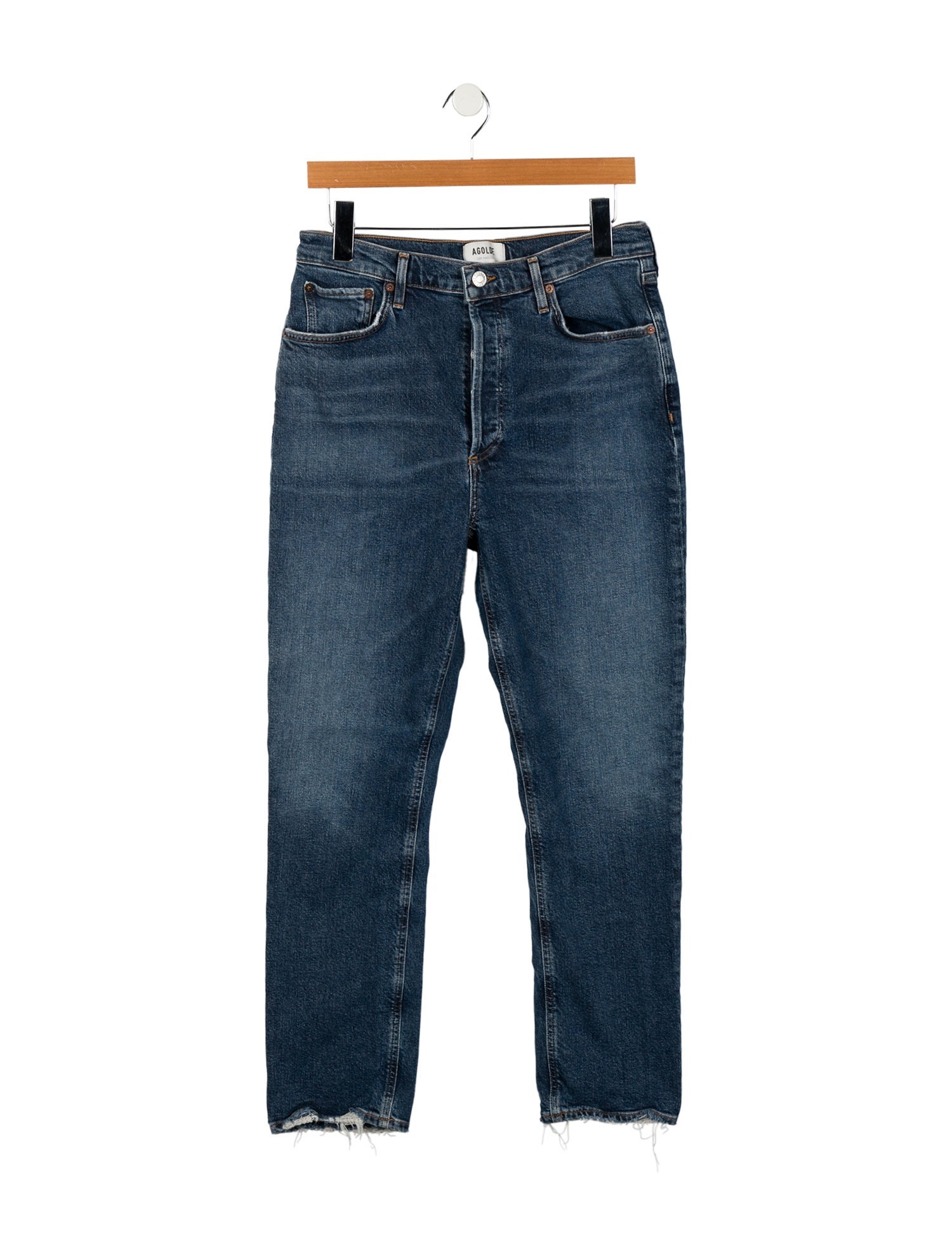 AGOLDE High-Rise Straight Leg Jeans